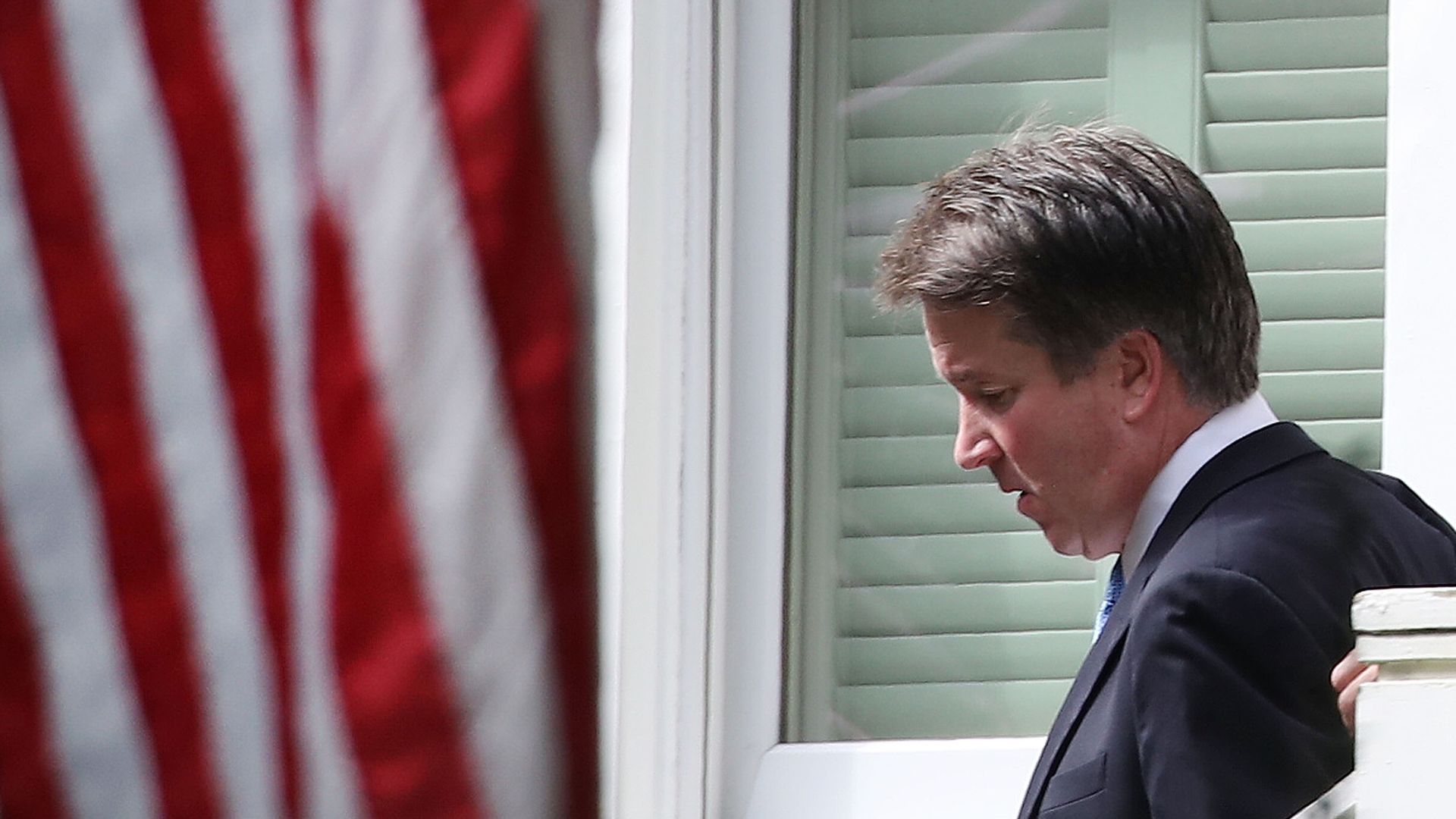 Brett Kavanaugh at his house