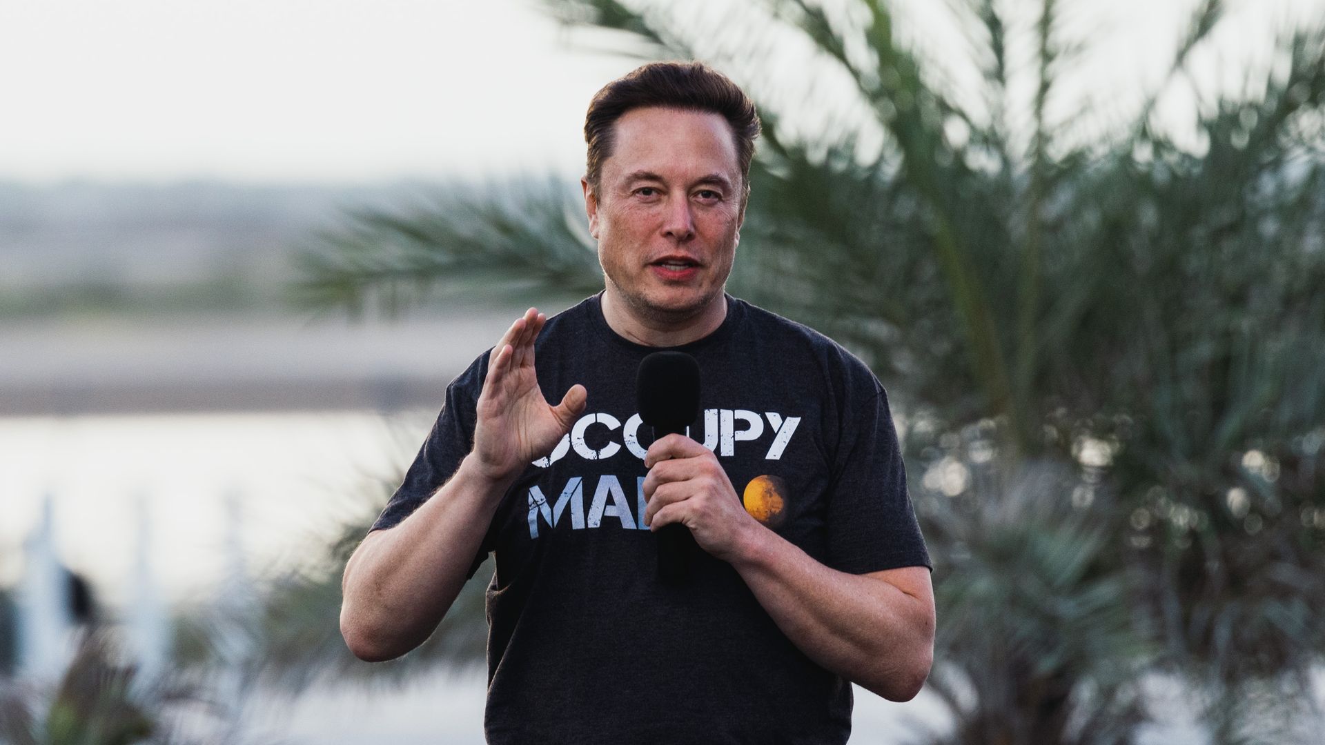 Elon Musk, co-founder and chief executive officer of Space Exploration Technologies Corp. (SpaceX) and Tesla Inc., during a news conference in August in Texas.