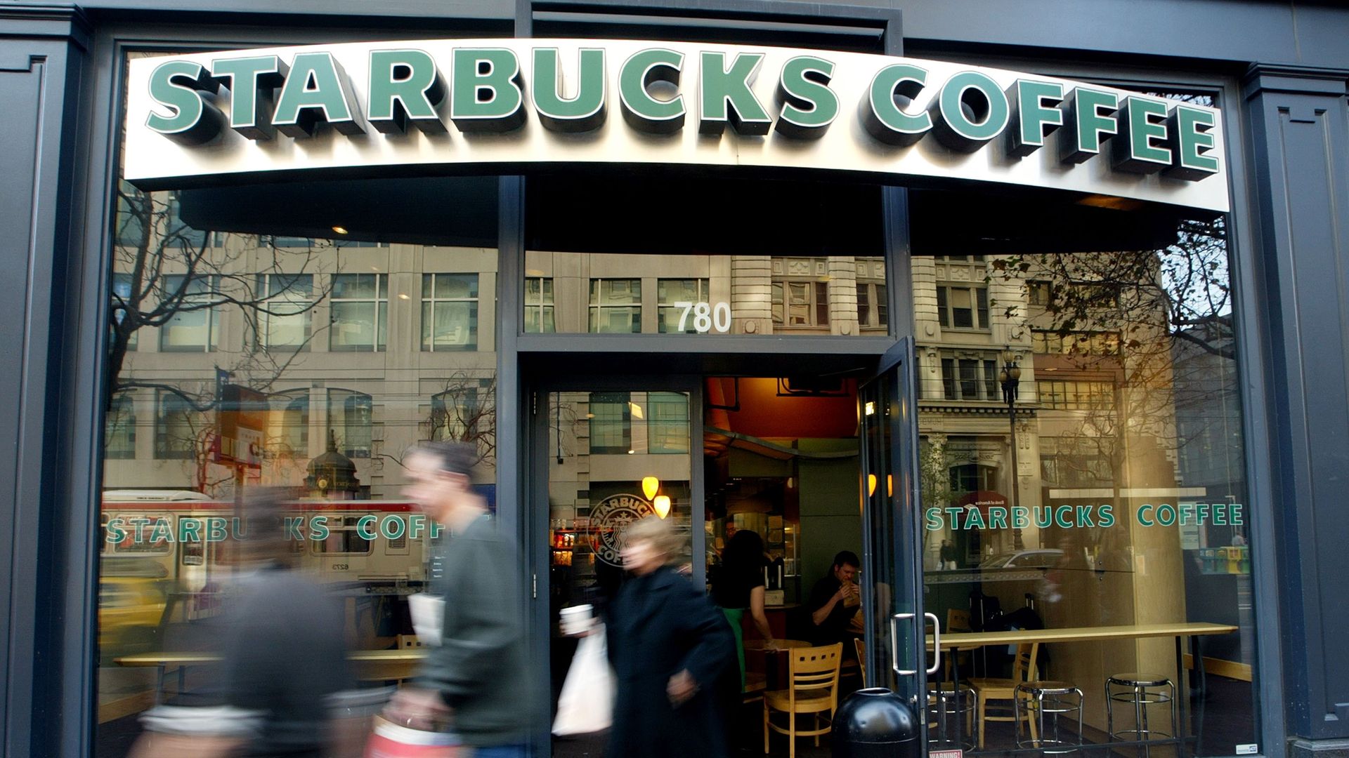 A Starbucks coffee shop in San Francisco, California. Photo: Justin Sullivan/Getty Images