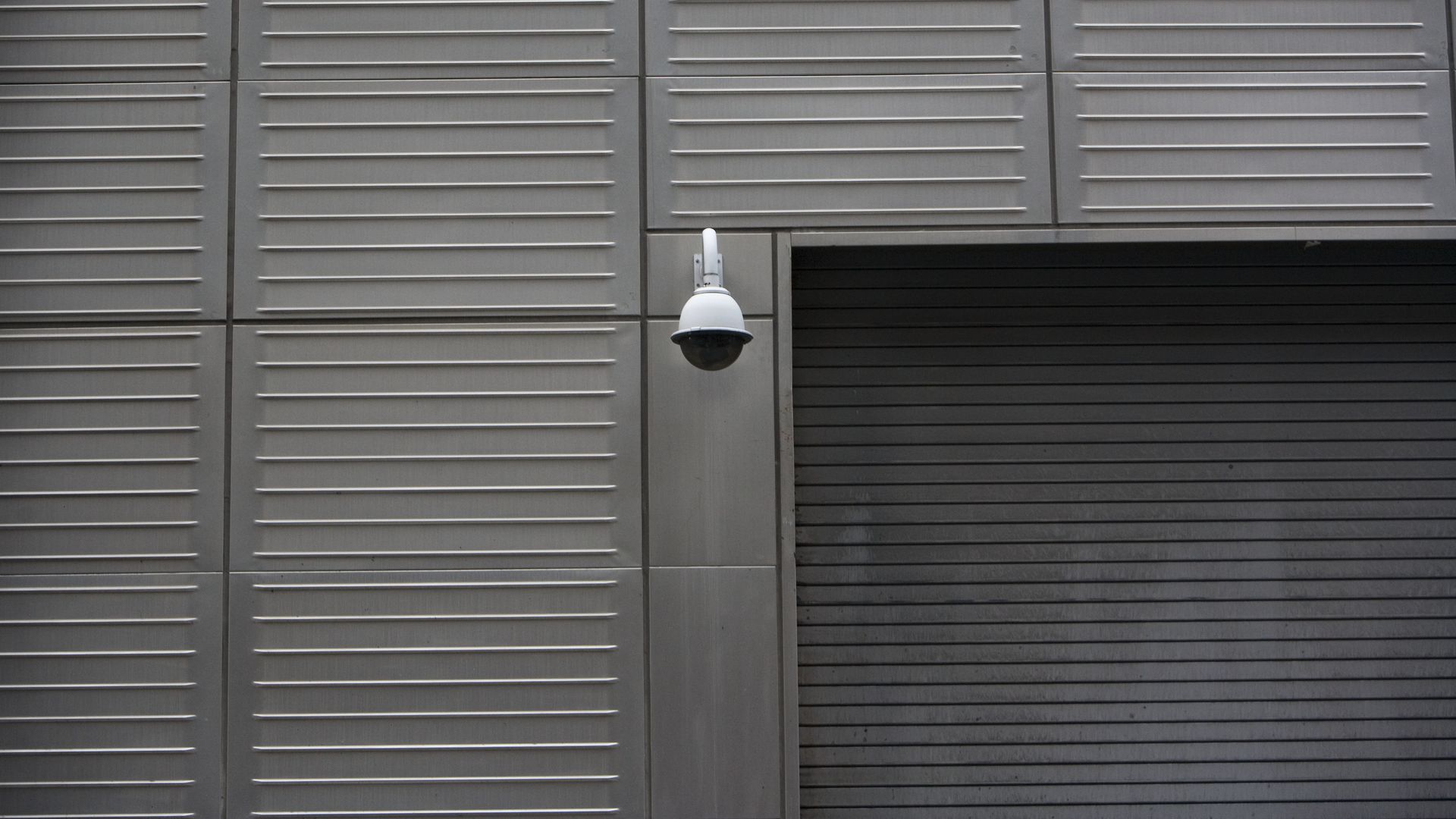 Photo of a surveillance camera on a wall