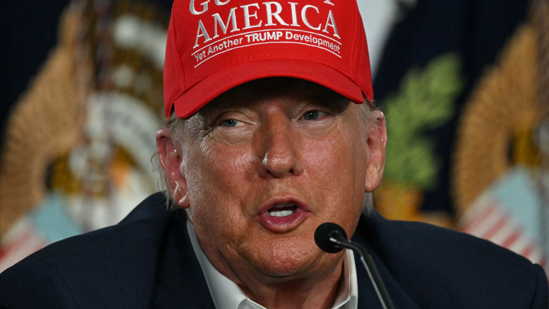 President  Trump in Ochopee, Florida, on Tuesday. 