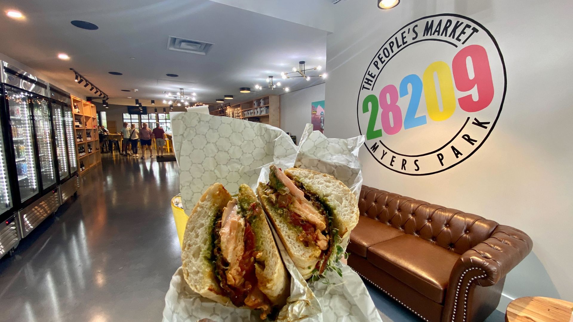 A salmon BLT in the Myers Park People's Market. 