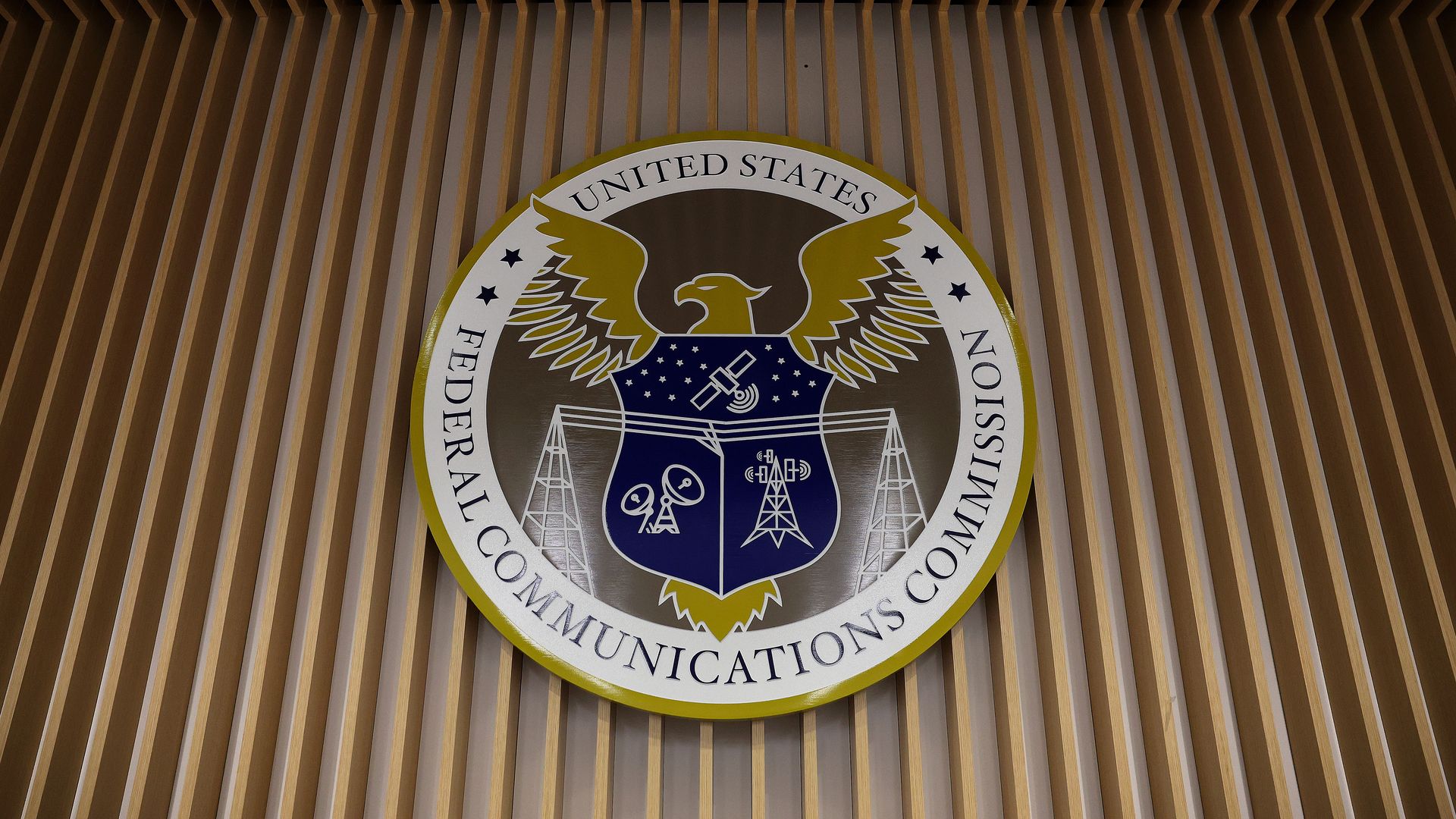 Seal of the U.S. Federal Communications Commission.