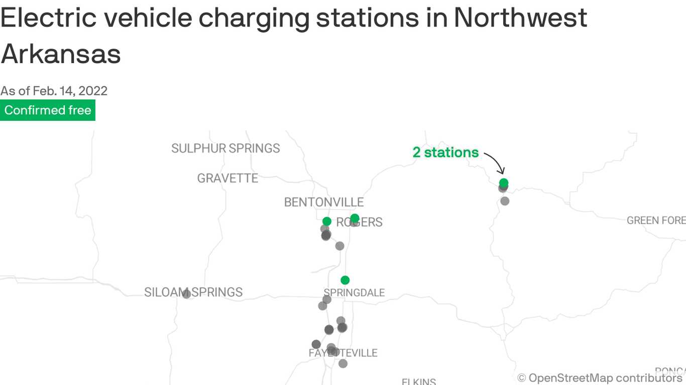 Arkansas' electric vehicle charging network in planning stages Axios