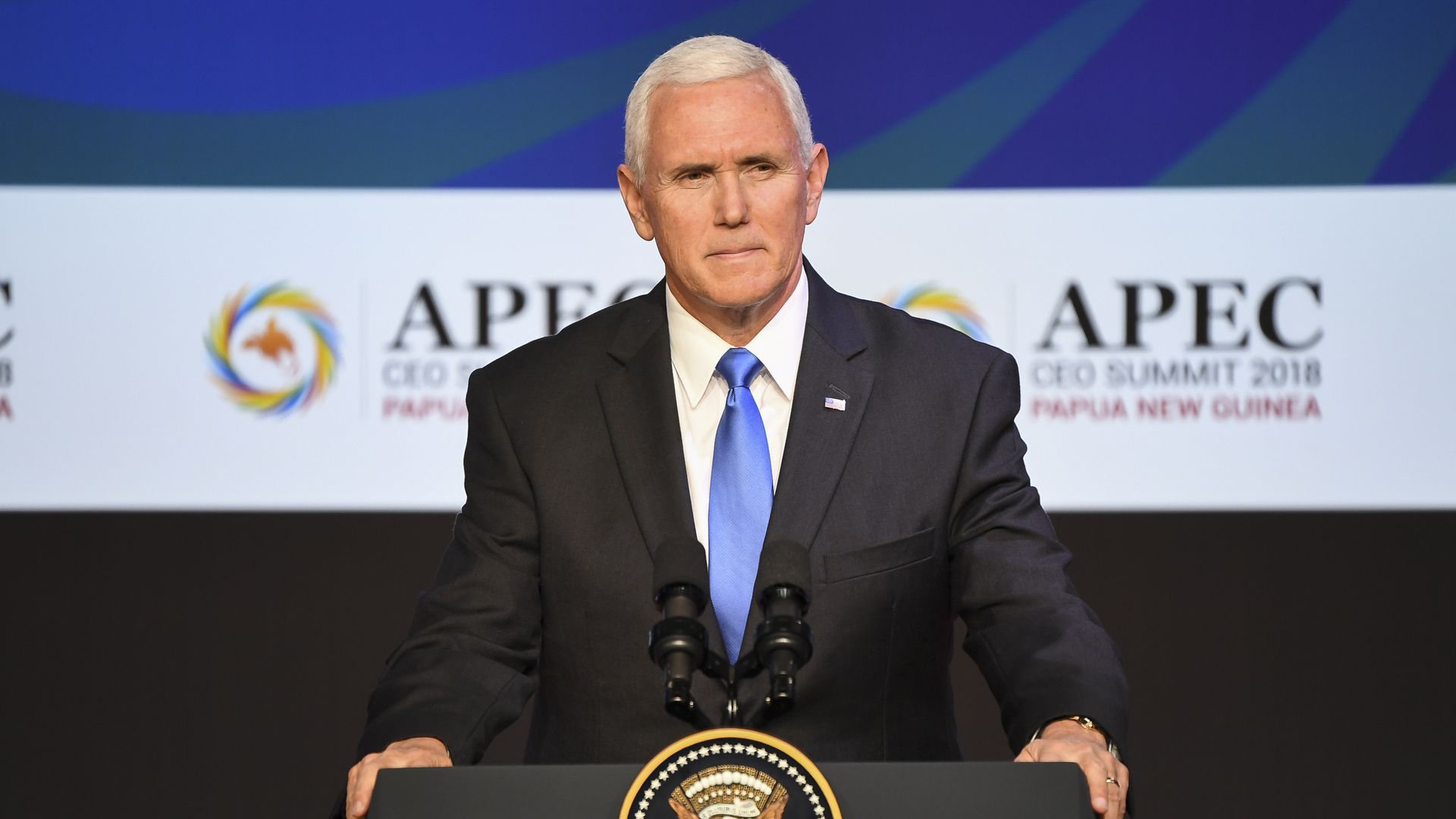 Mike Pence at a podium