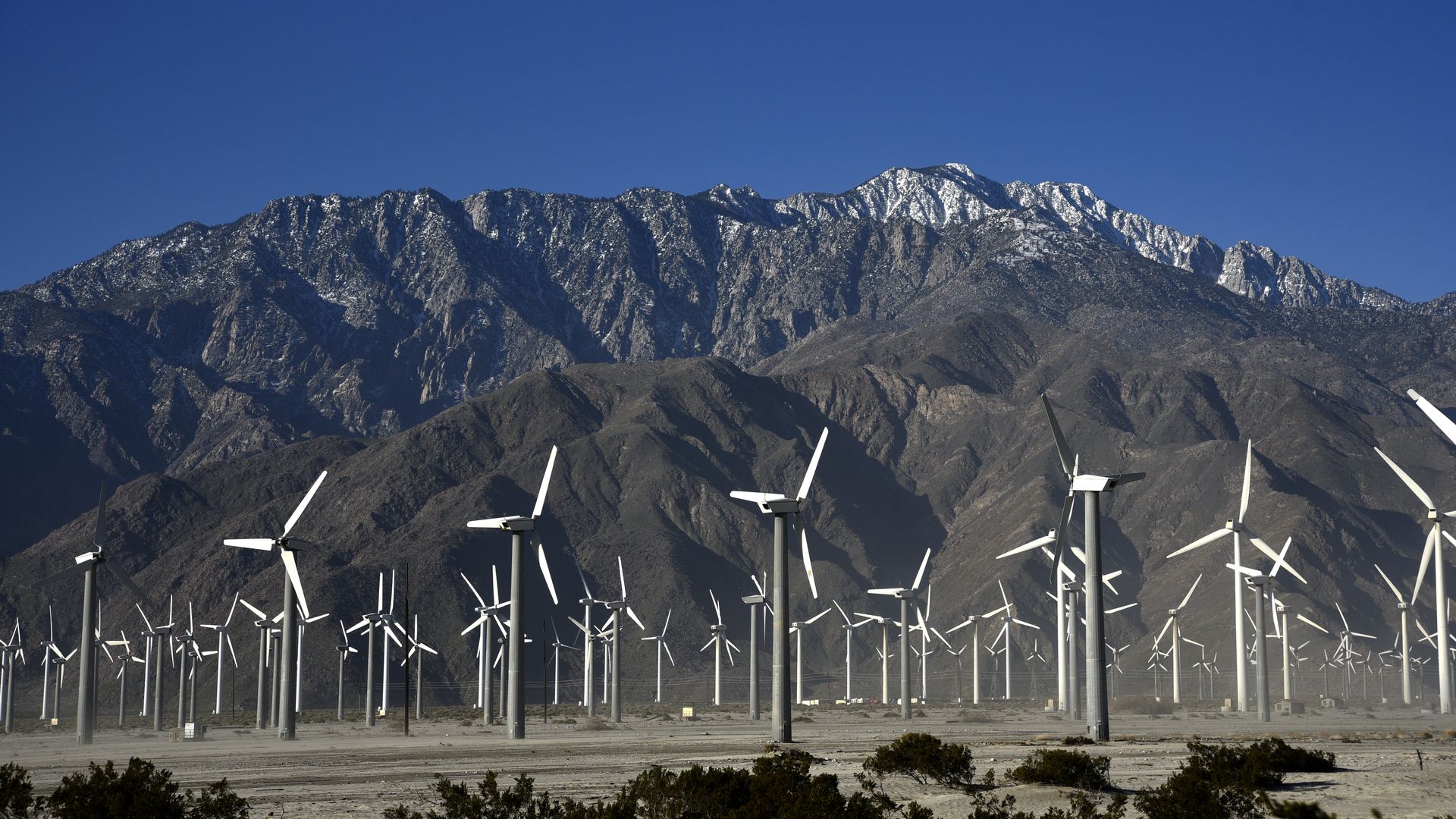 wind farm in Palm Springs, California