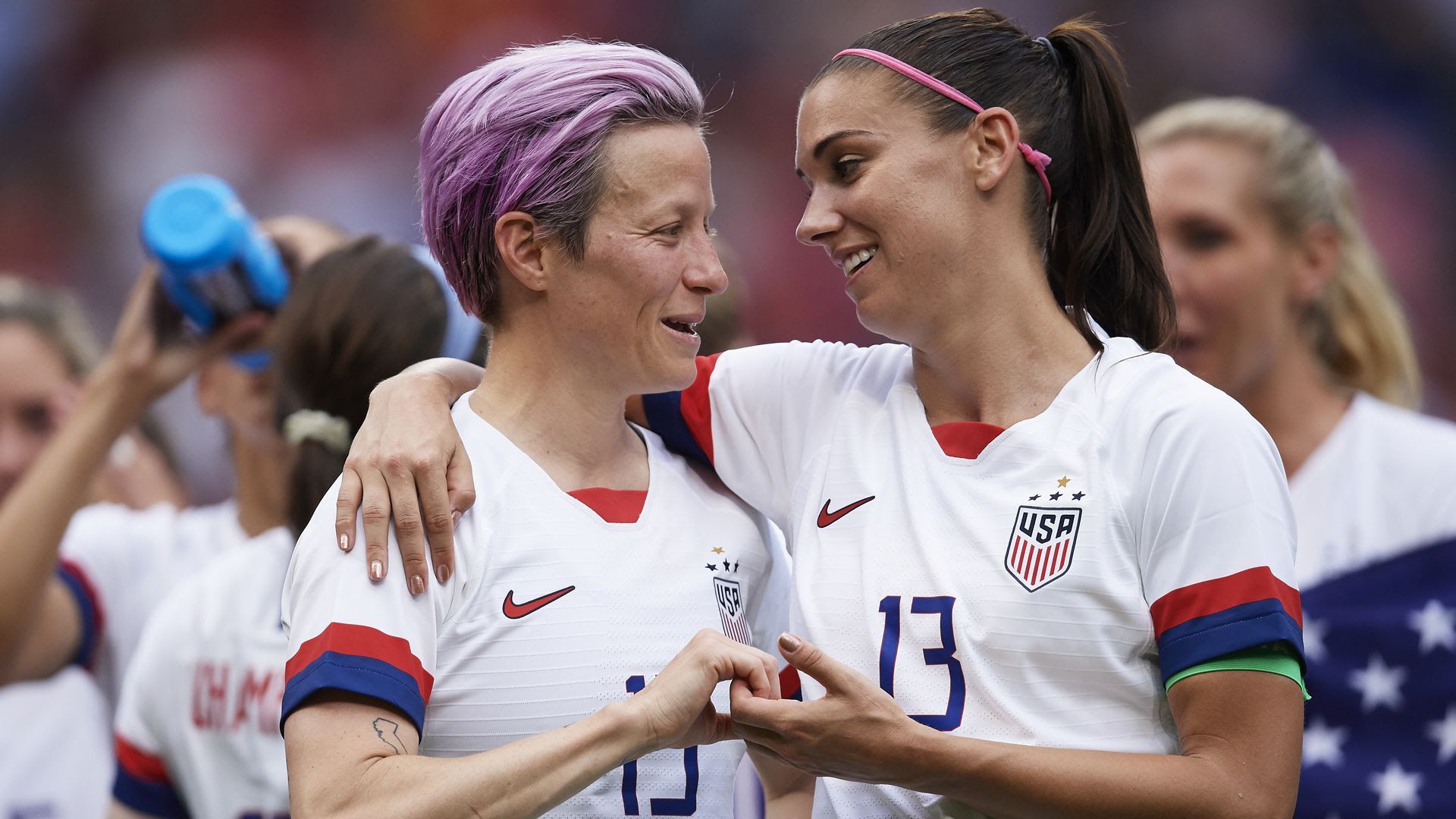 USWNT players' Megan Rapinoe and Alex Morgan