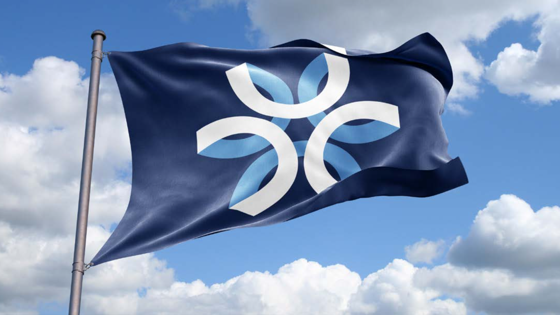 A photo of the city of Urbandale's new flag.