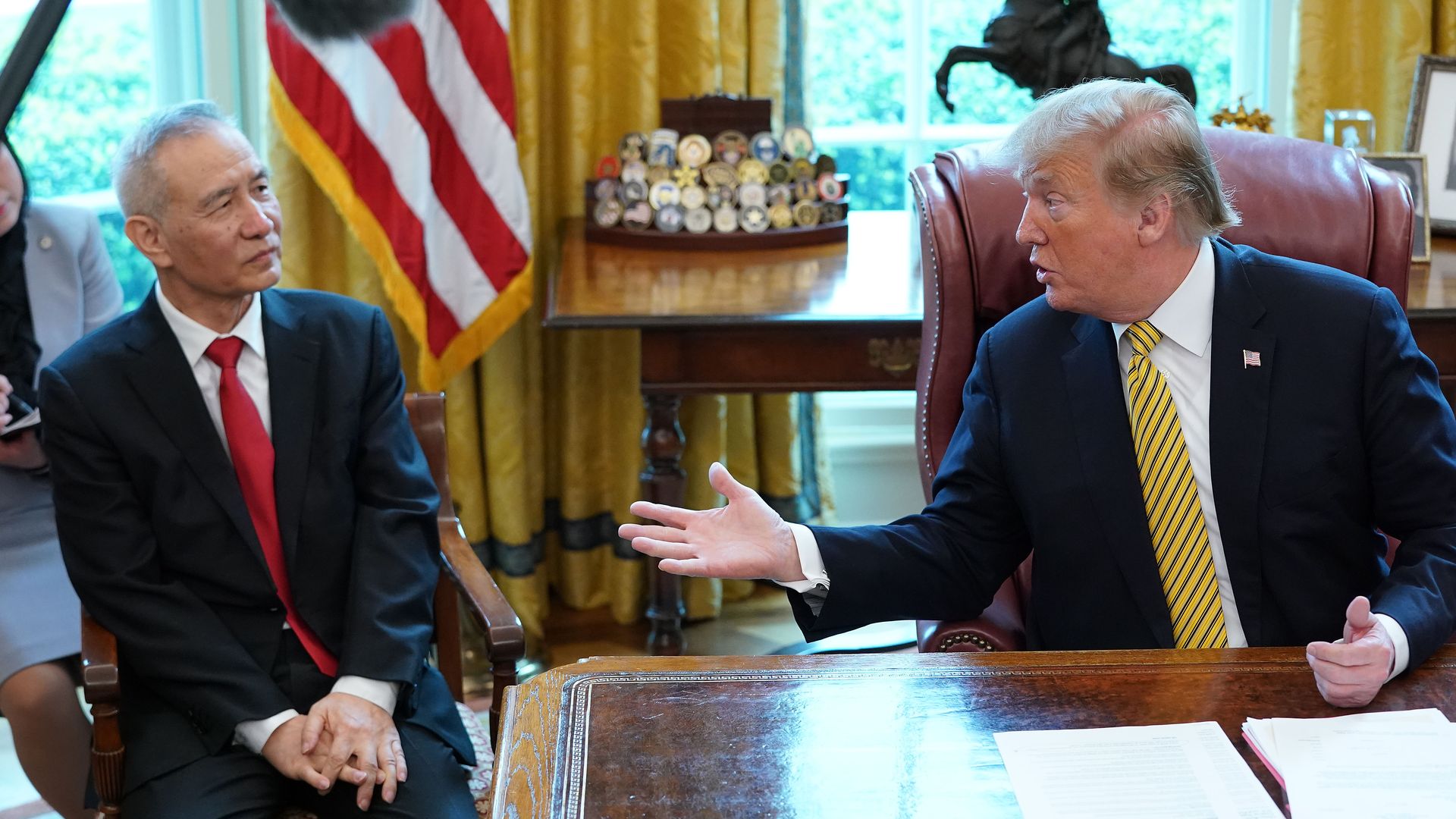 Trump with Liu He