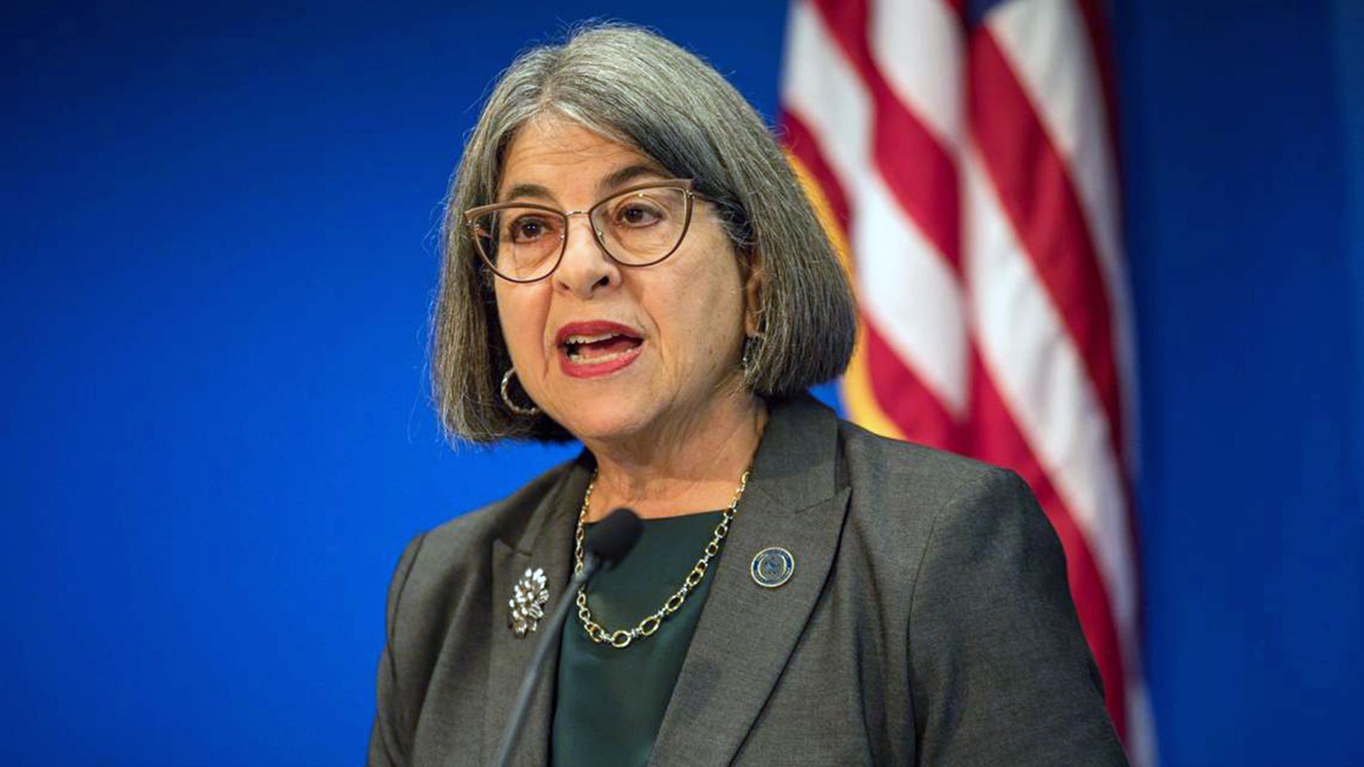 Mayor Daniella Levine Cava speaks about her 2025 budget proposal for Miami-Dade County at the Stephen P. Clark Government Center on Monday, July 15, 2024, in Miami, Florida.