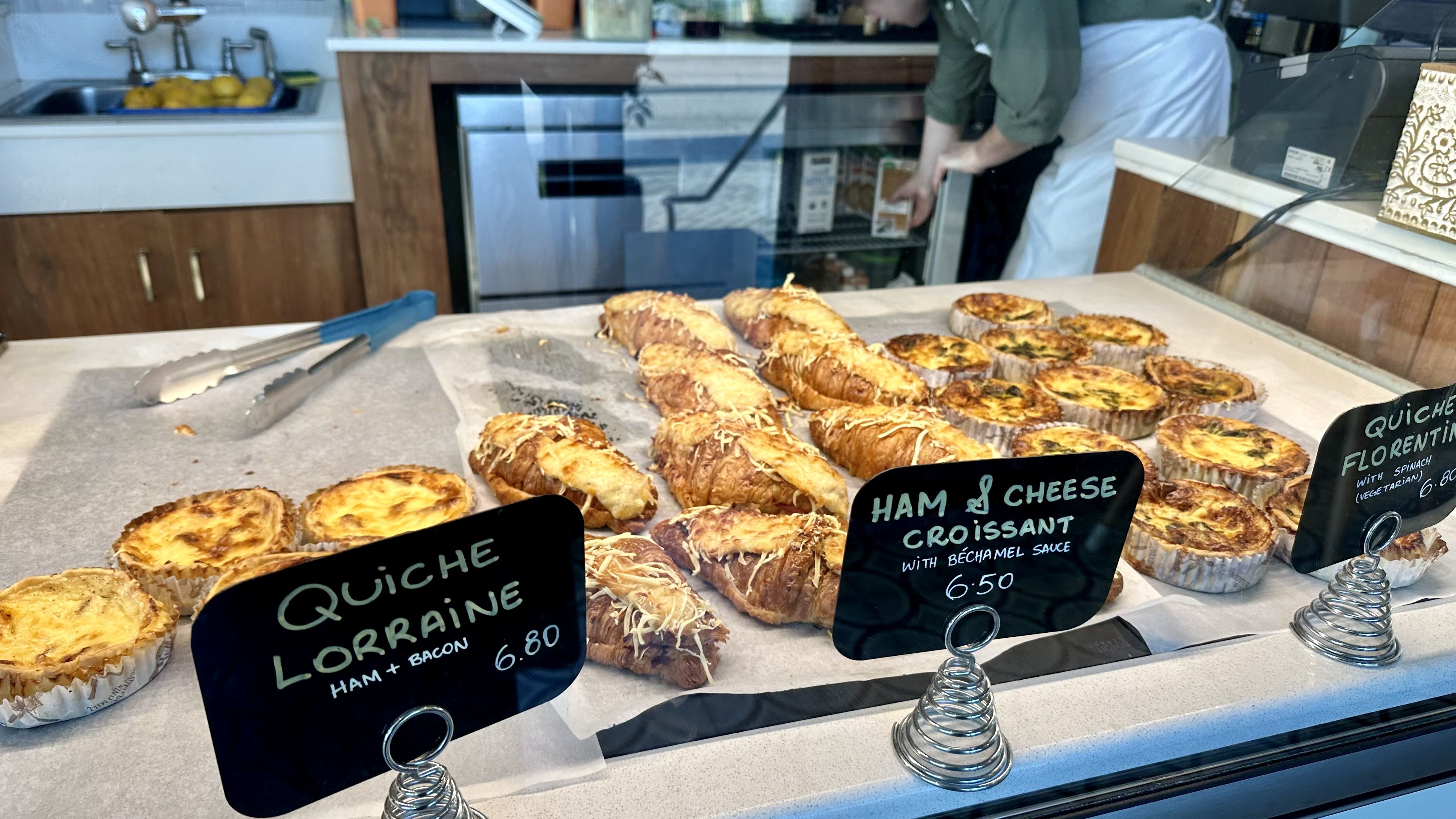 Image shows the quiches at Celtica.