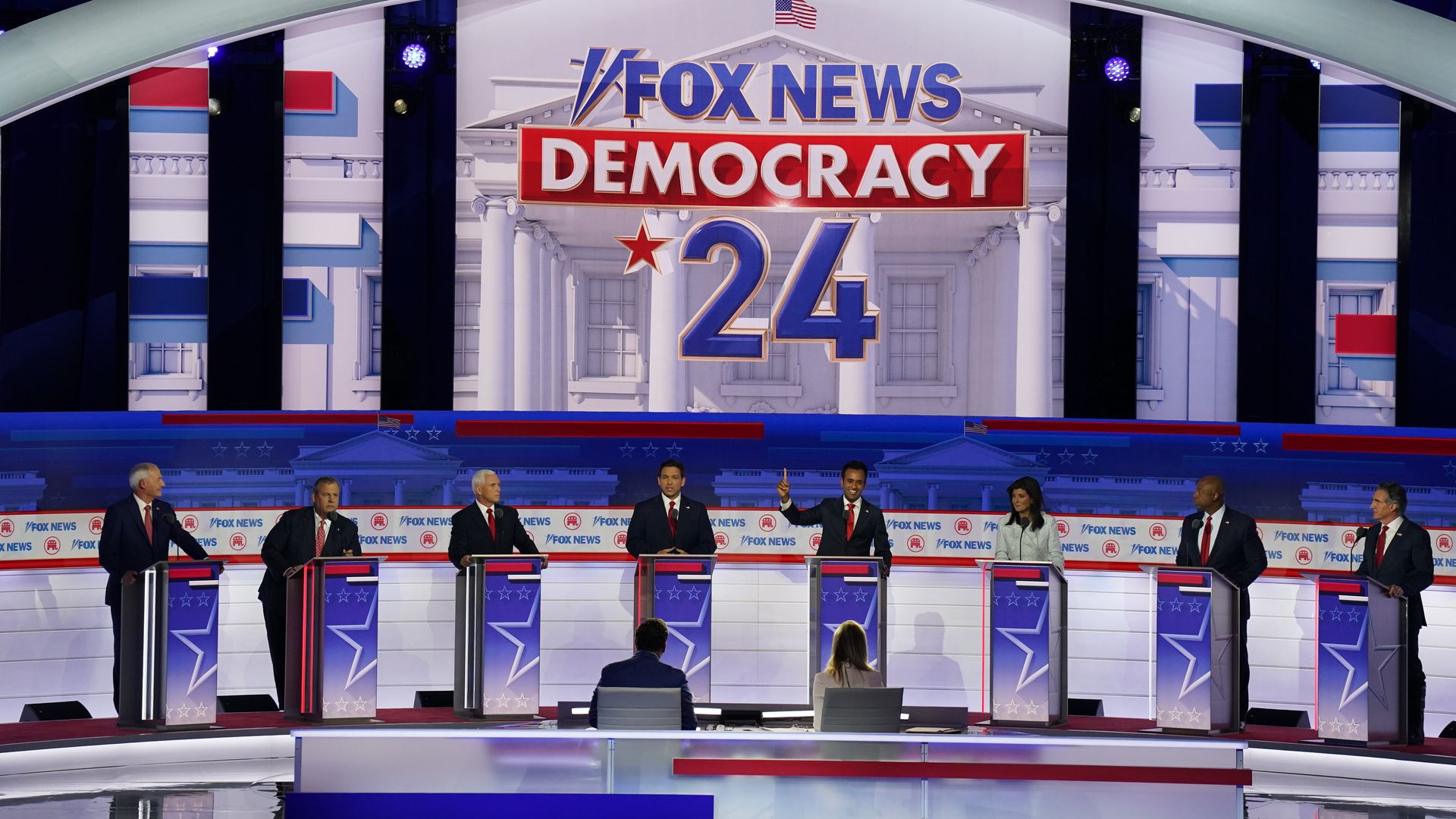 First GOP debate: All the candidates onstage for the first debate,  explained - Vox