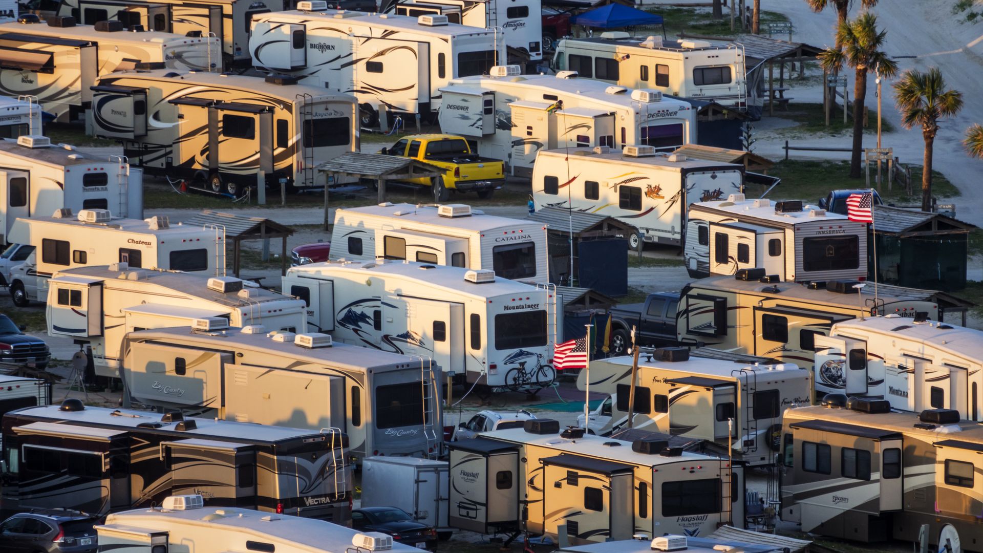 An RV park.