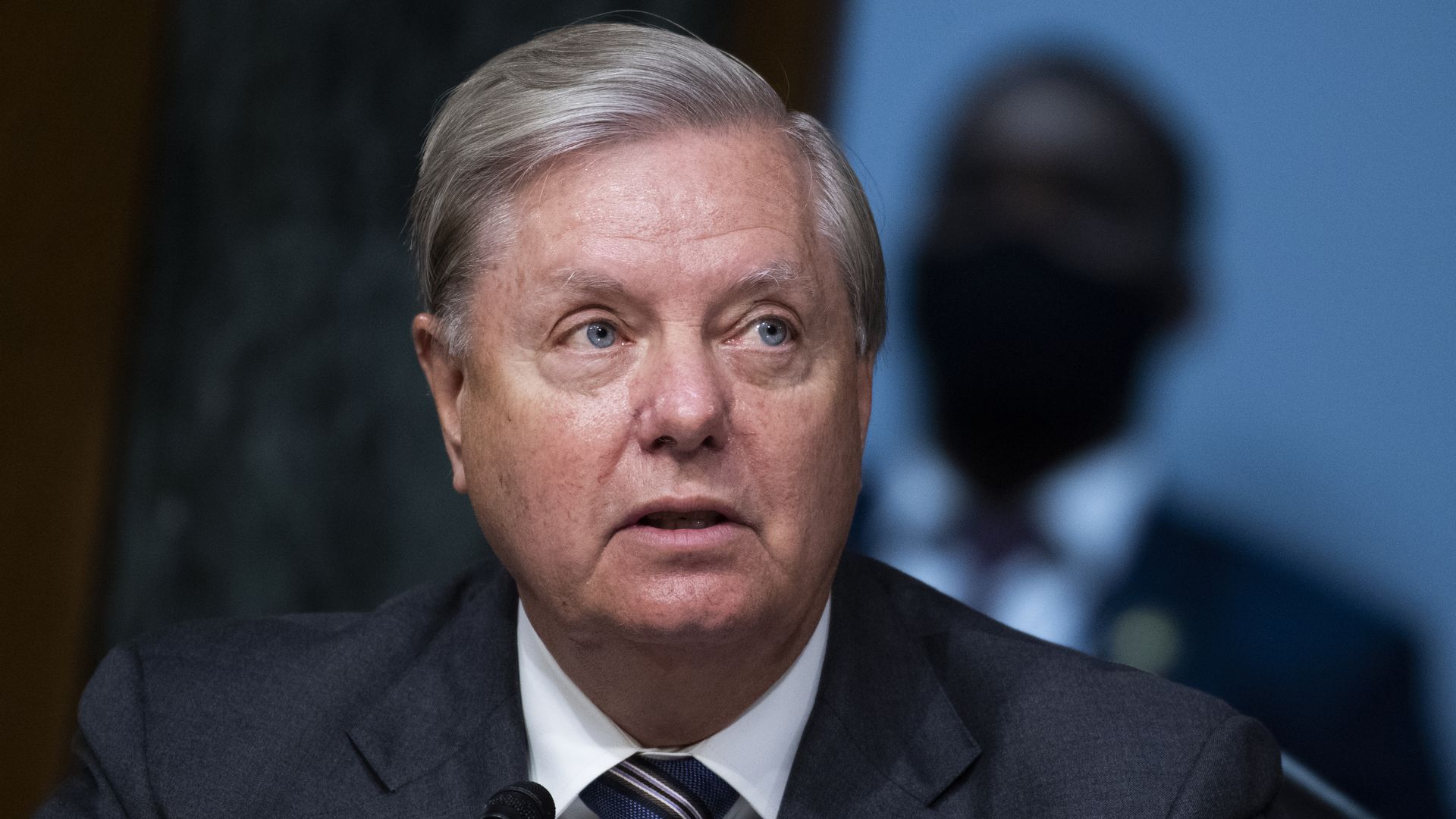 Lindsey Graham in a suit