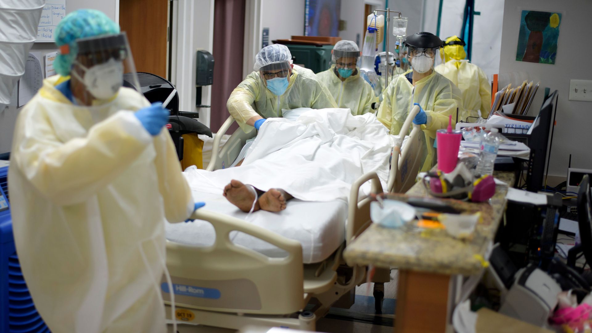 A coronavirus patient.