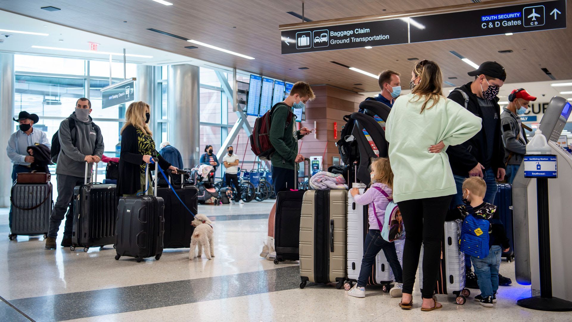 Nashville International Airport during the pandemic.