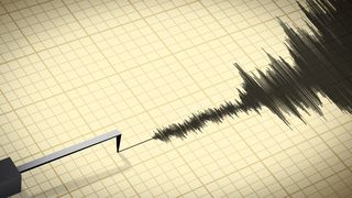 Illustration of a seismometer with measurements ranging from incredibly strong to almost non-existent. 