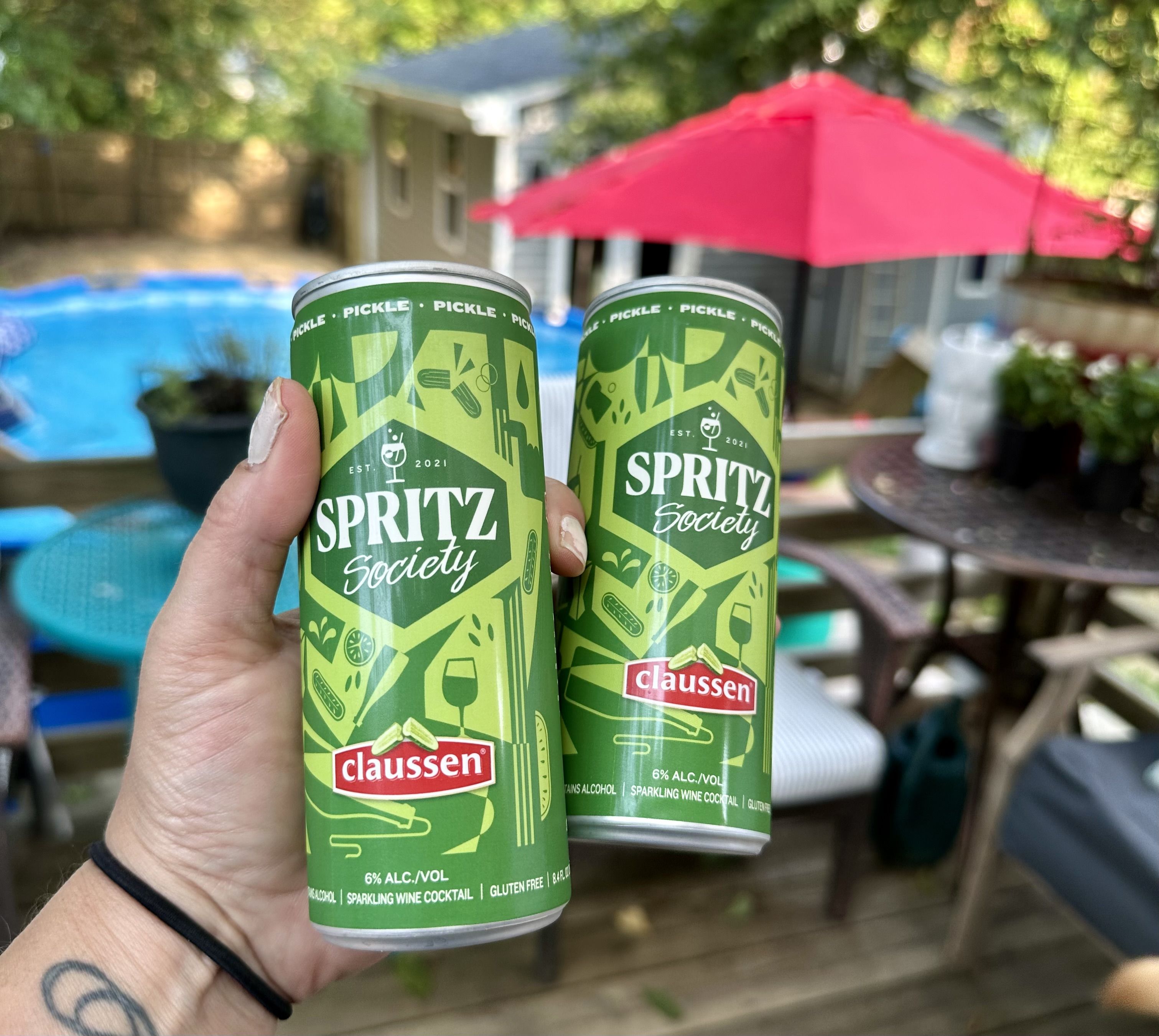 Tasting Spritz Society's pickle-flavored cocktail - Axios Richmond