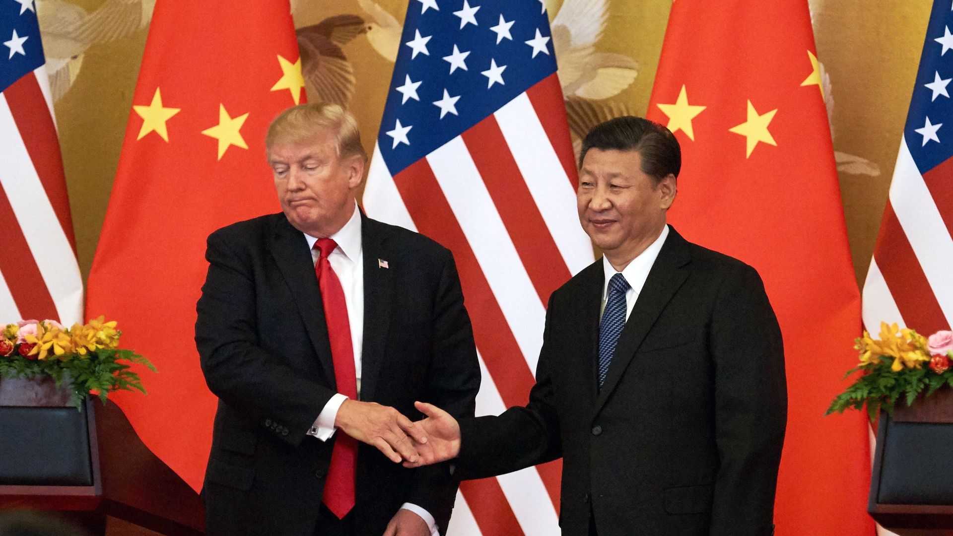 Trump and China's Xi.
