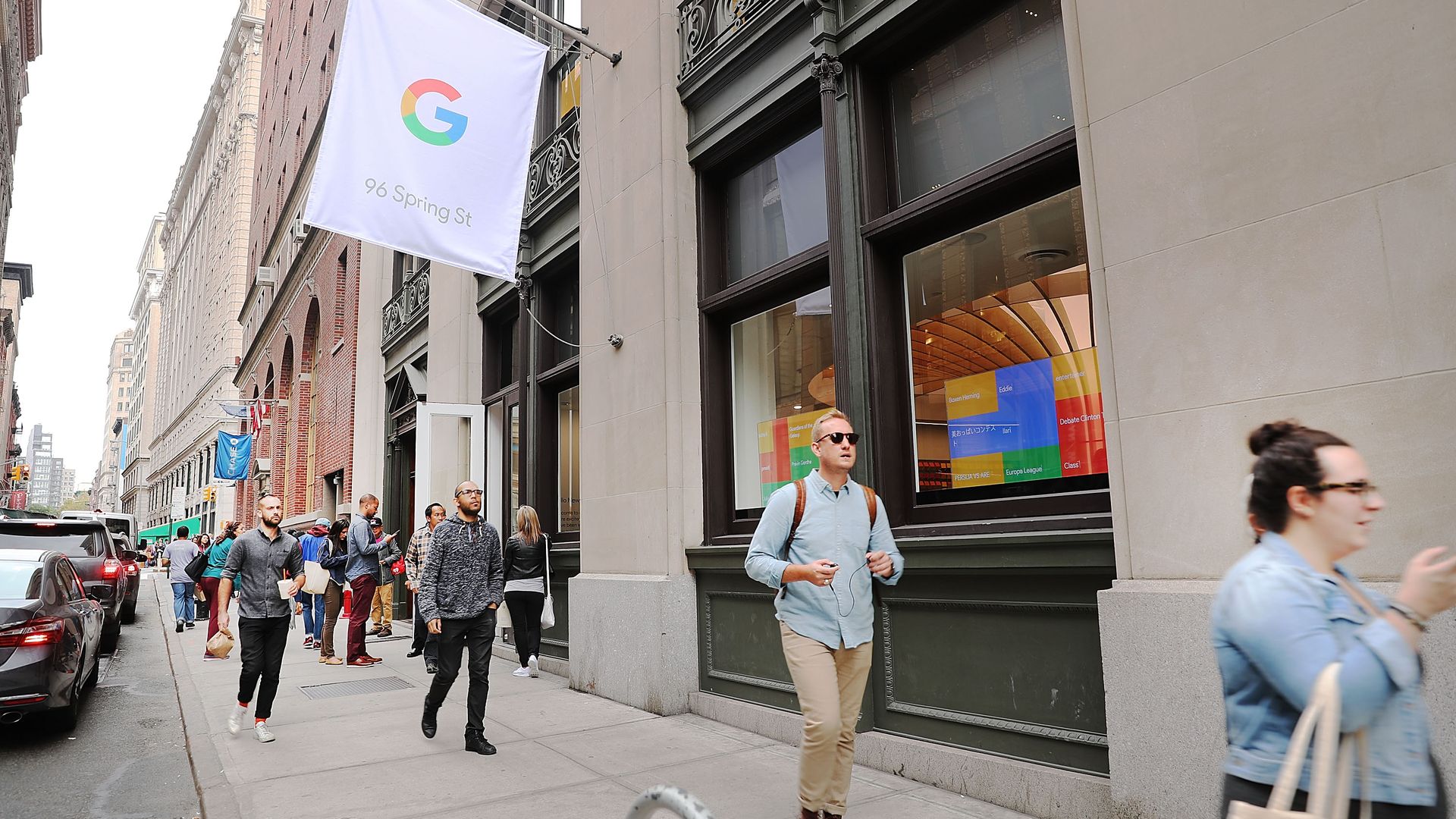 Google pop-up shop in the SoHo, New York City. Photo: Spencer Platt/Getty Images