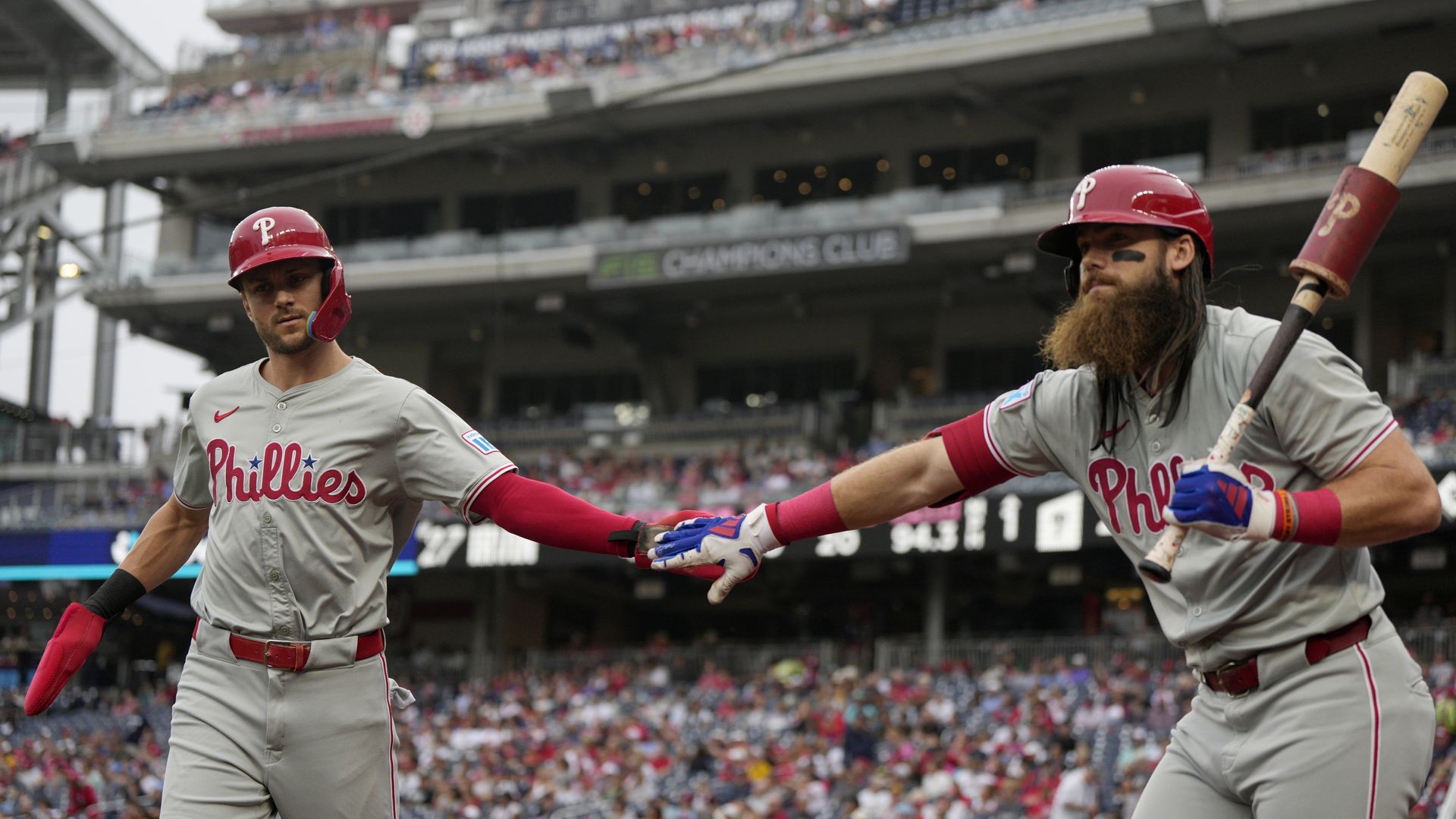 Trea Turner and Brandon Marsh