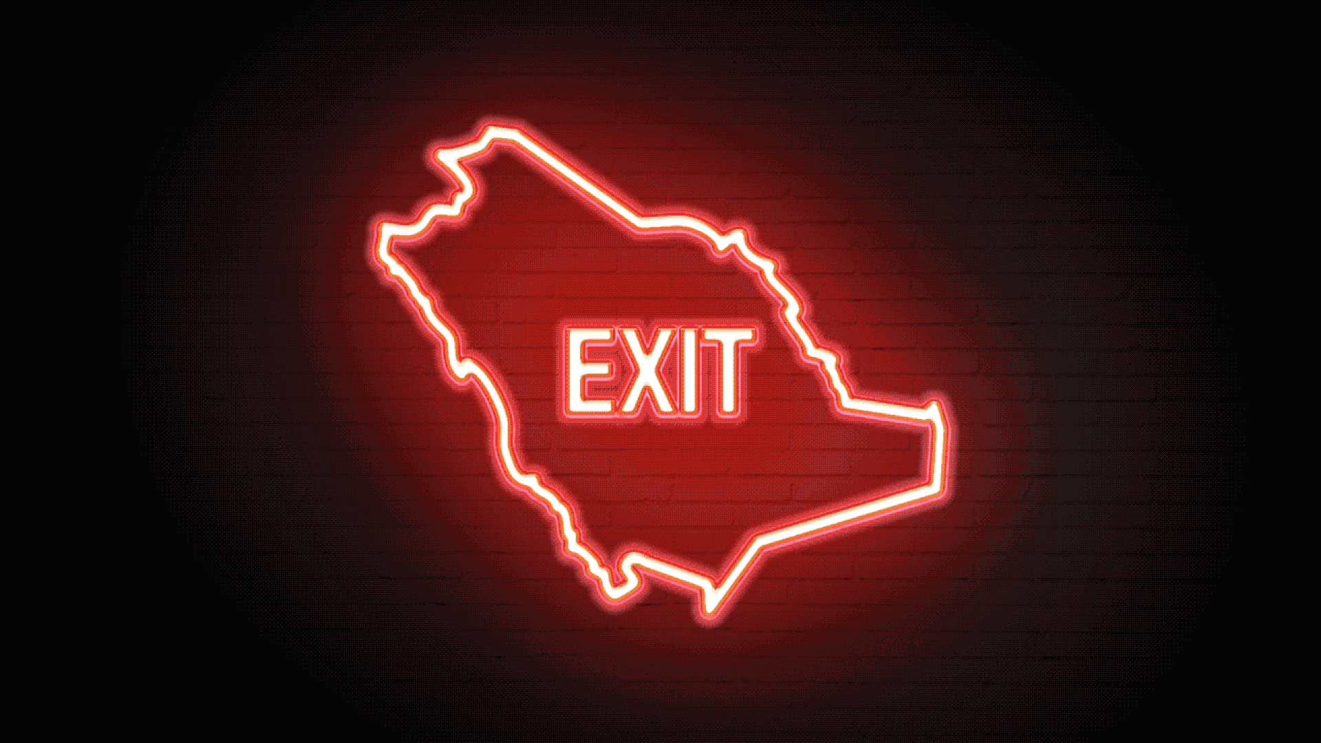 The Saudi exit sign