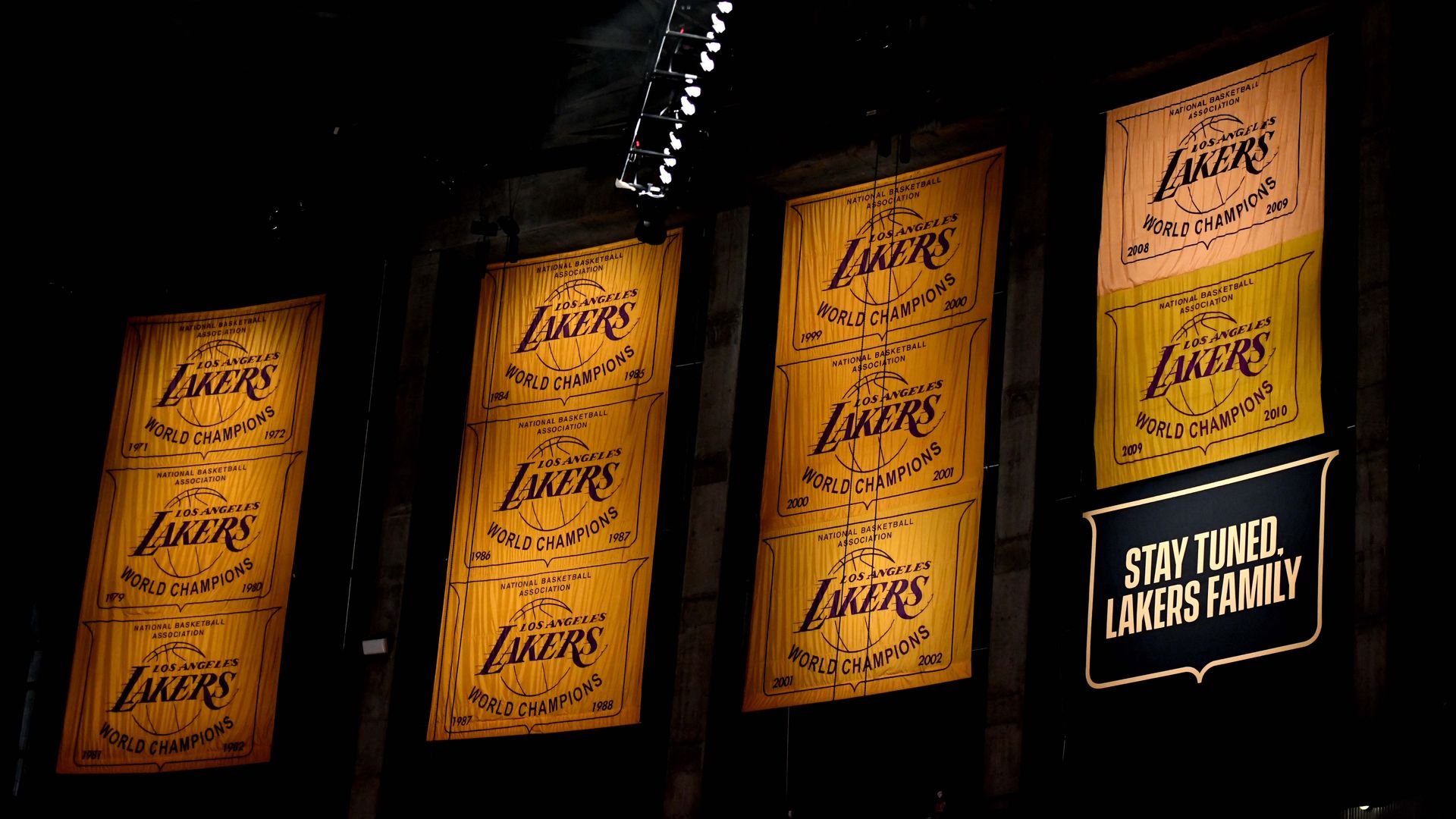 Lakers banners