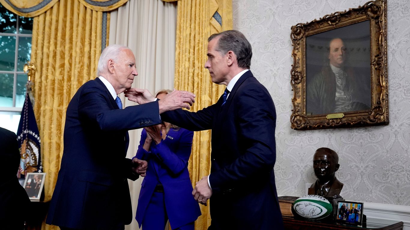 Joe Biden pardons Hunter Biden