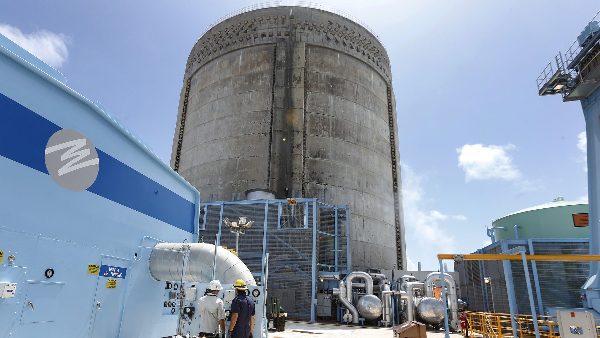 Florida Power and Light workers at a nuclear plant in Florida