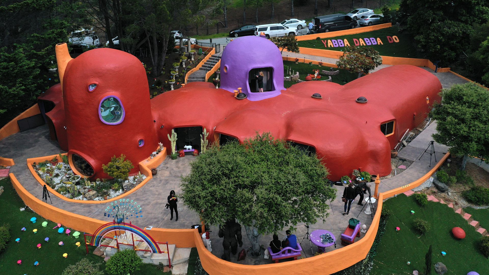 The Flintstone house.
