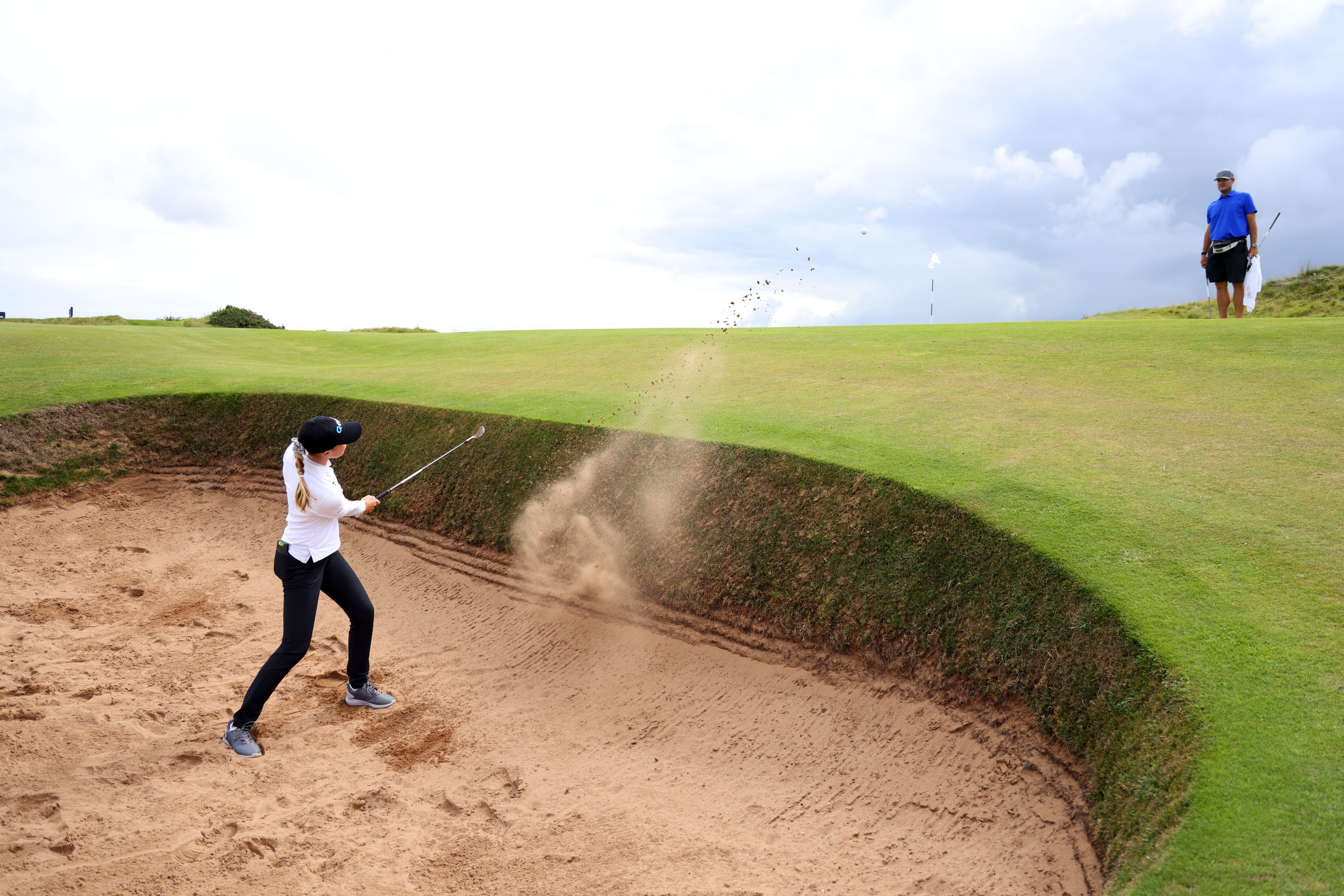 Shot from bunker