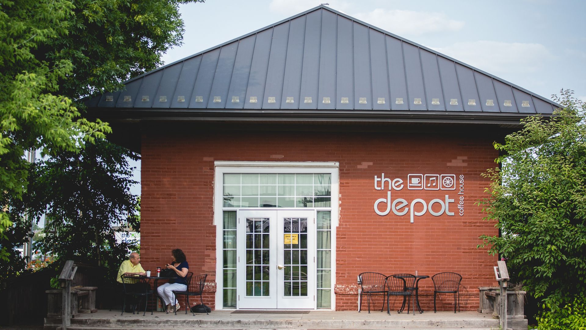 The exterior of the Depot Coffee House