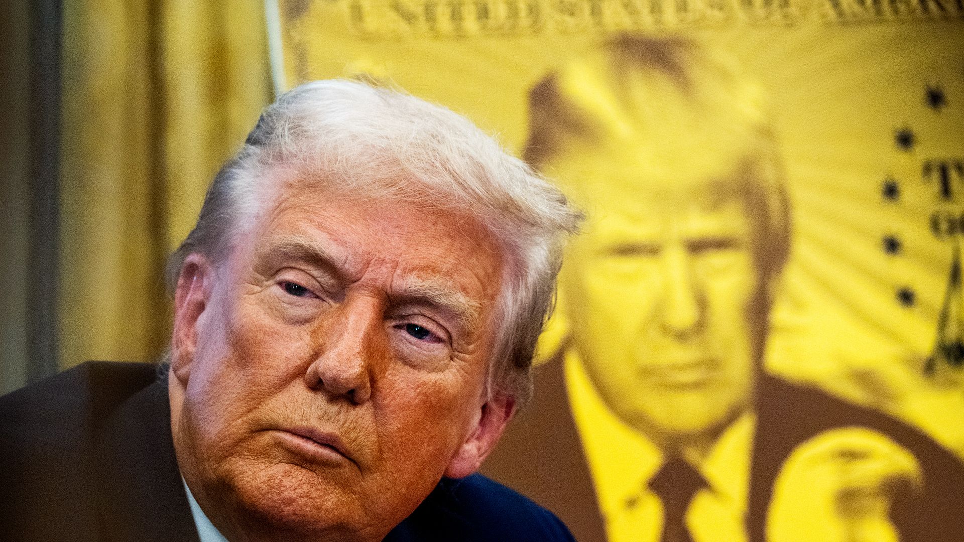 President Trump during the signing of the "Trump Gold Card."
