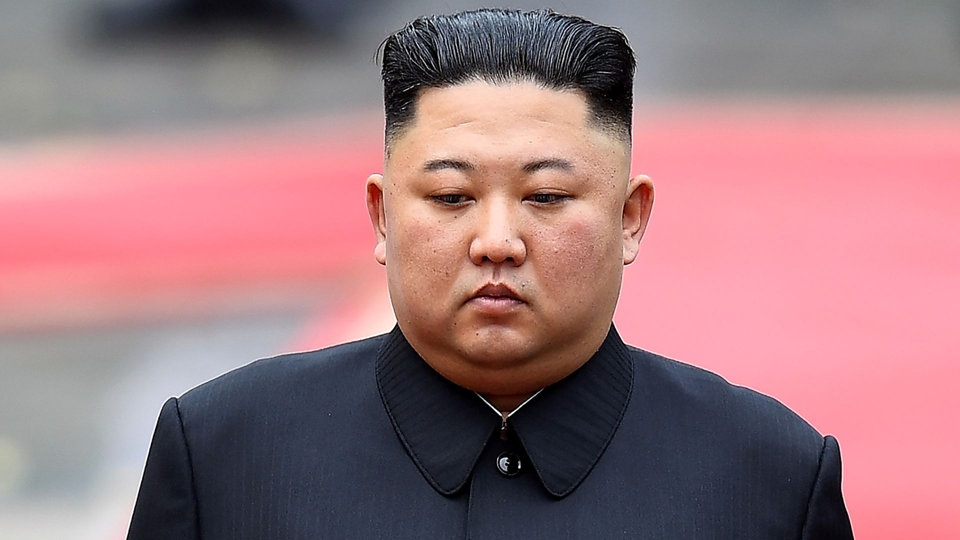 North Korea's leader Kim Jong Un attends a welcoming ceremony  at the Presidential Palace in Hanoi