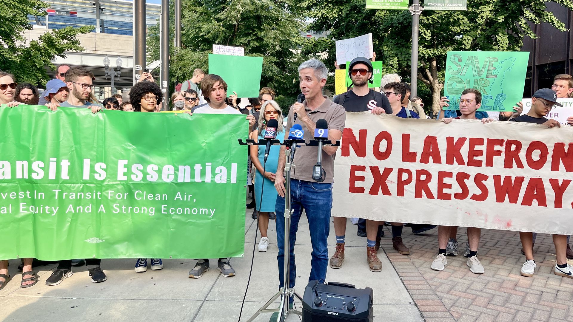 guy with a microphone