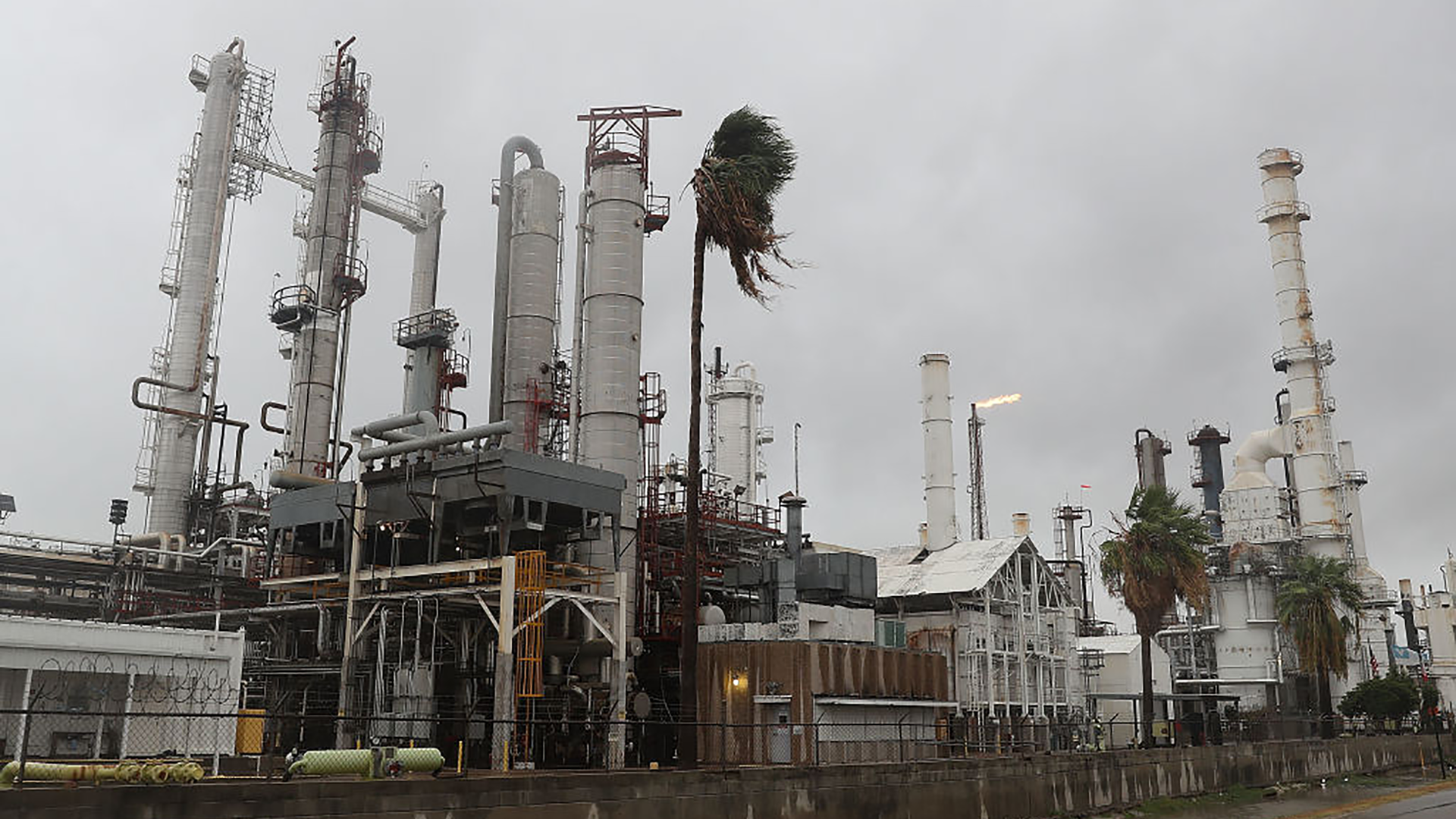 An oil refinery in Corpus Christi, Texas