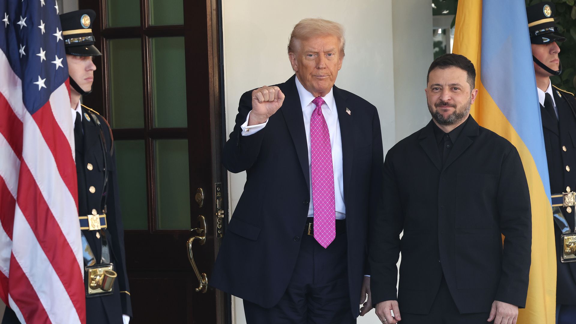 Ukrainian President Volodymyr Zelensky visits the White House on Oct. 17.