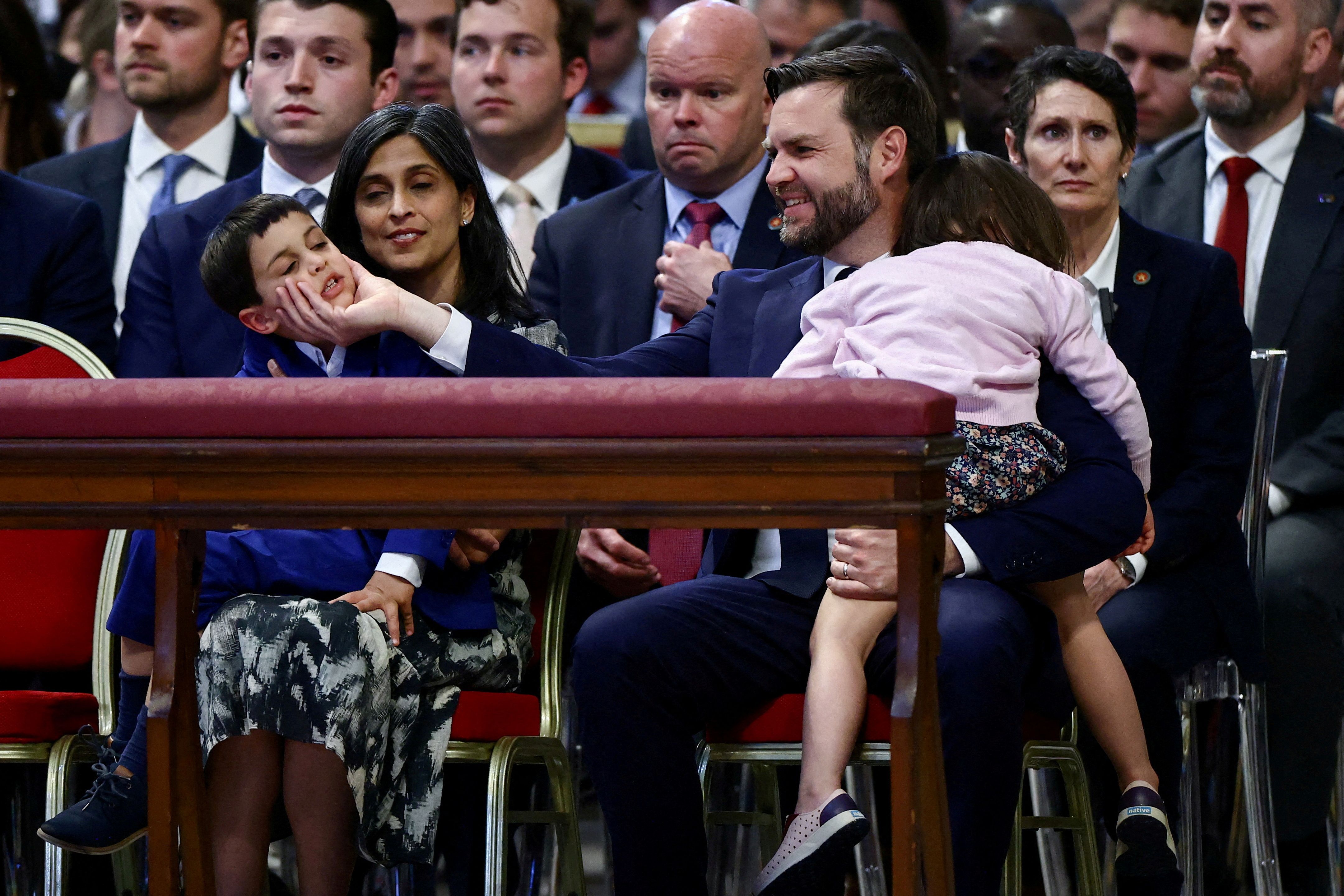 The VP and his family