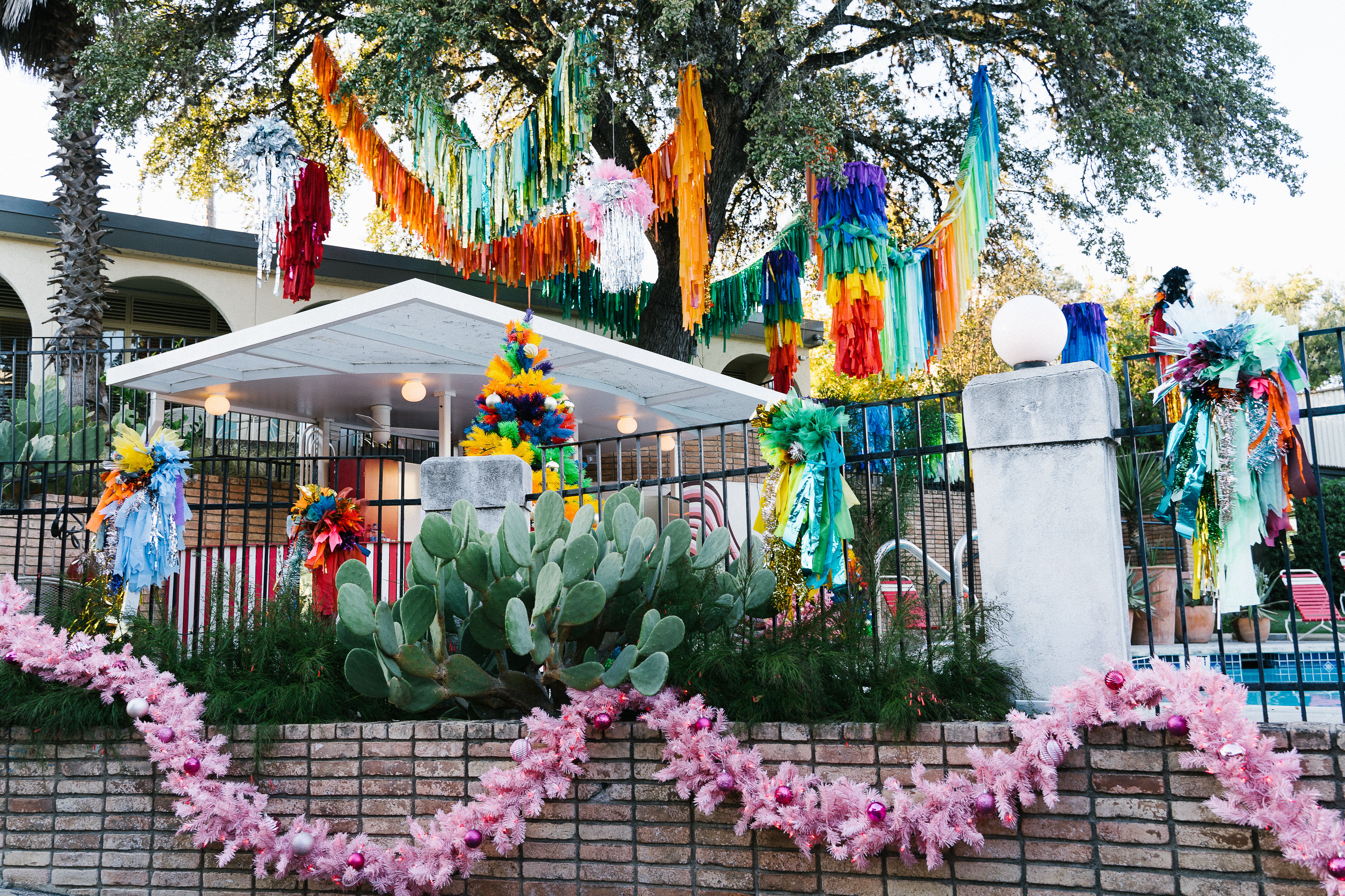 Colorful Christmas decorations