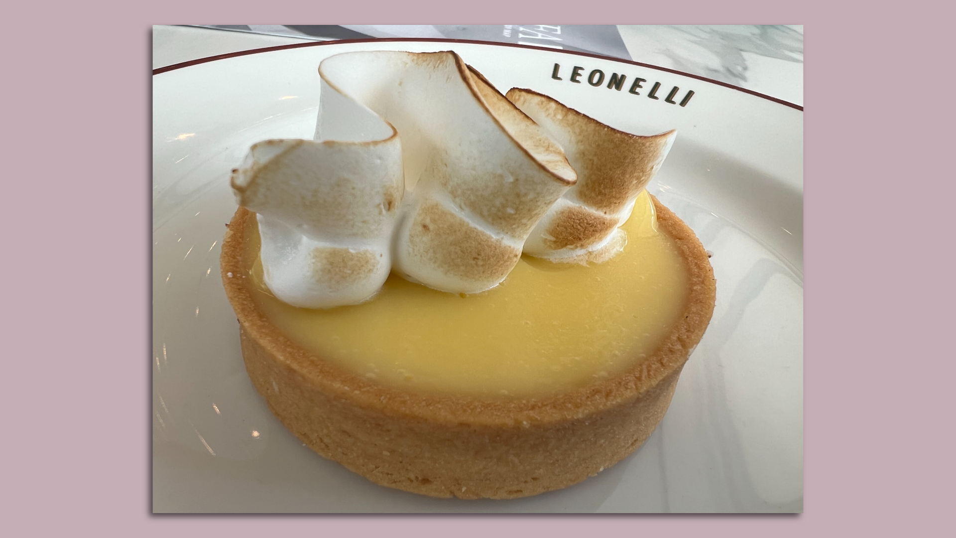 Photo of a lemon tart. 