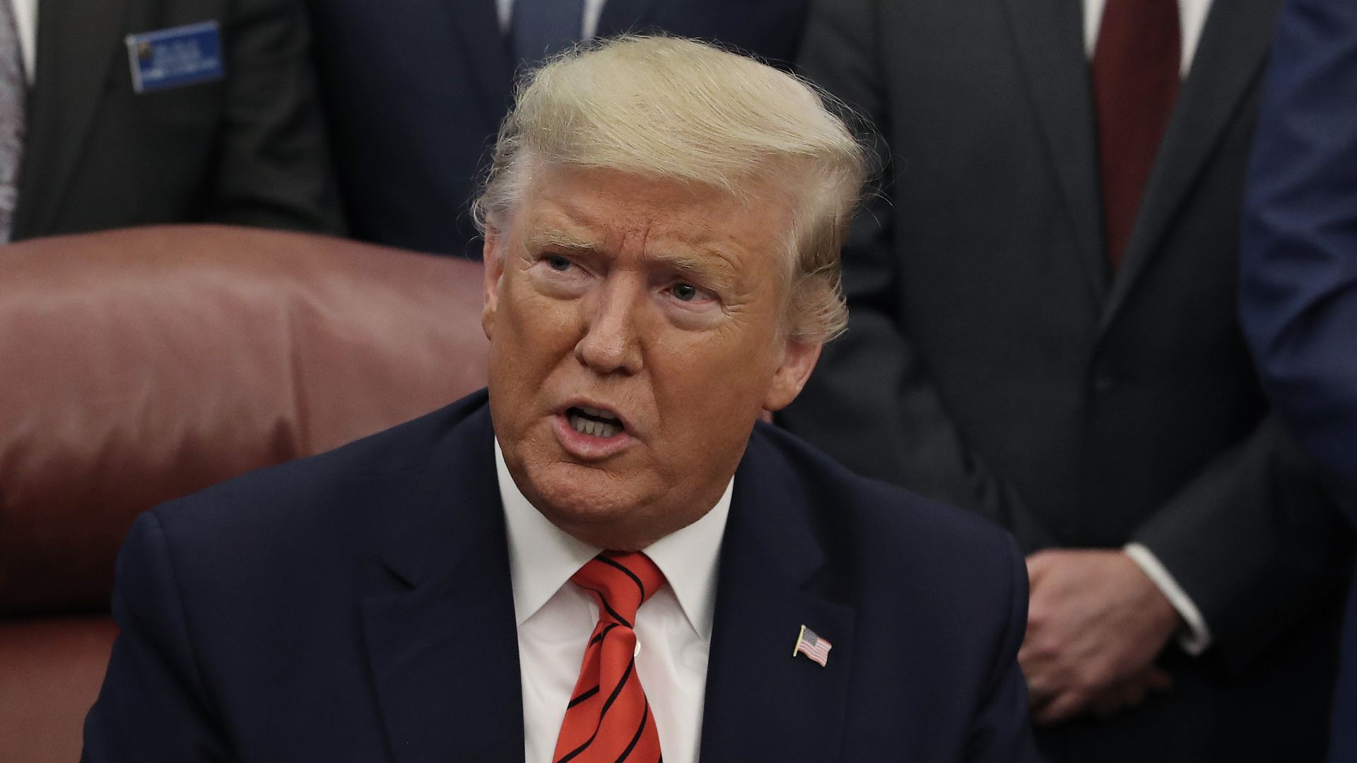 President Donald Trump President Trump speaks to reporters at the White House on February 11