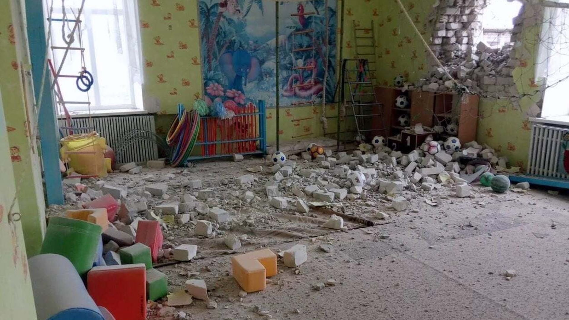 Kindergarten in eastern Ukraine