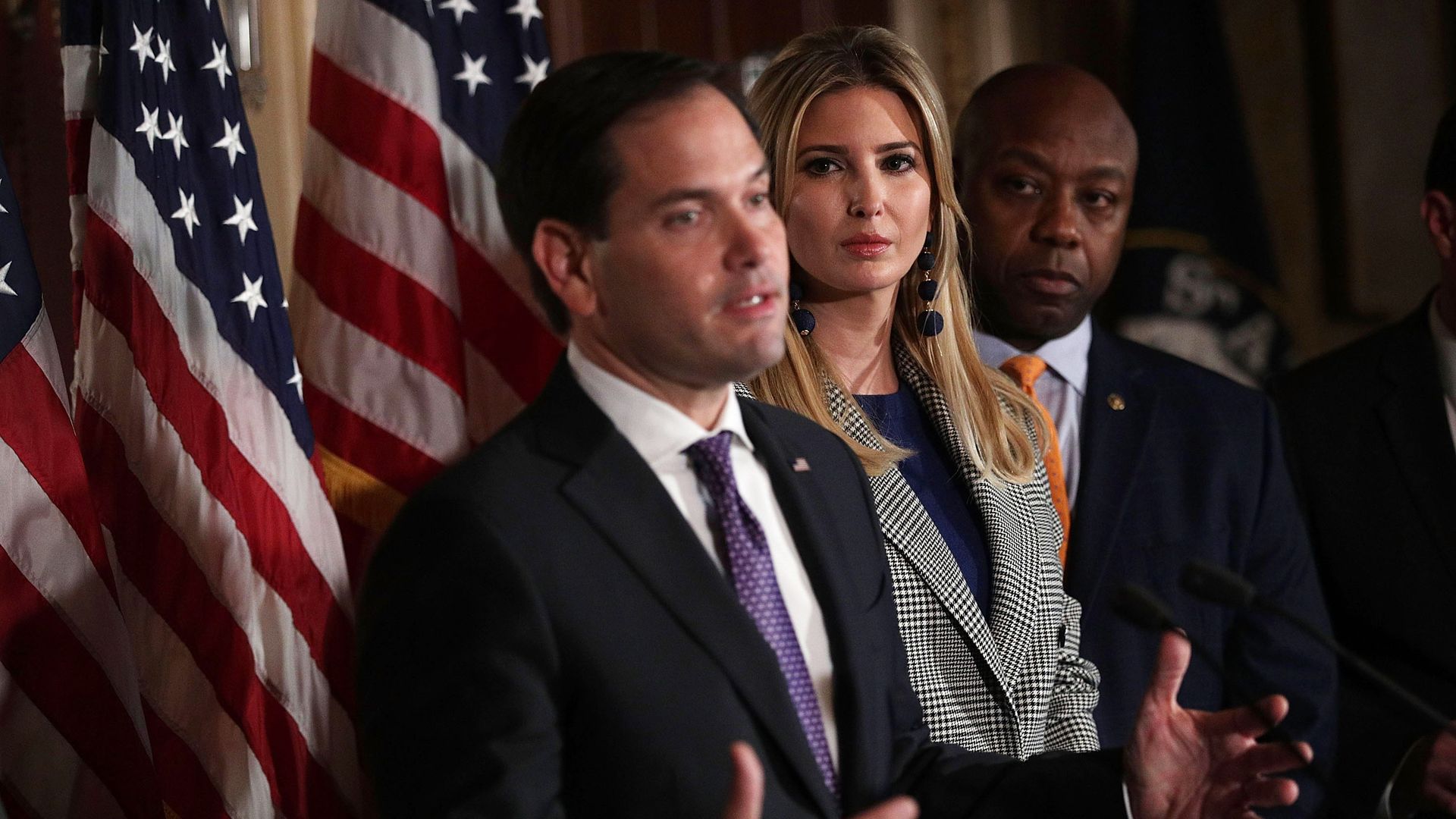 Ivanka looking at Rubio