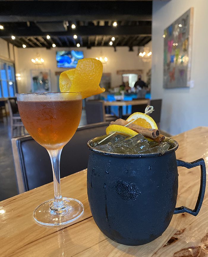 grinning mule plaza midwood restaurant fall cocktail