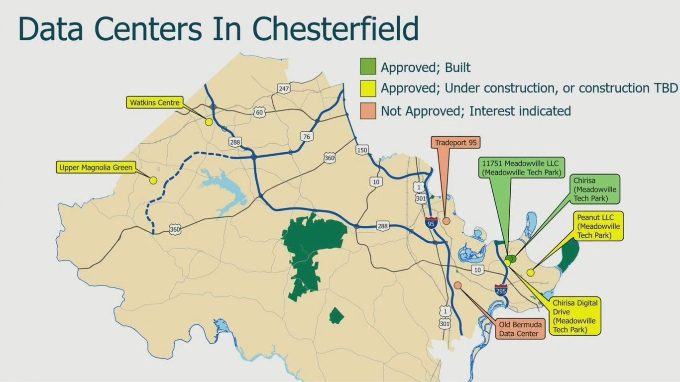 Chesterfield delays data center plan to cut car taxes