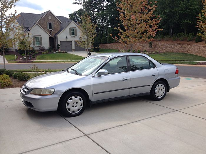 Honda accord in driveway