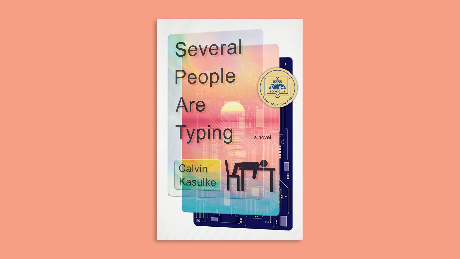 Cover of the first book written entirely in Slack, "Several people are typing."