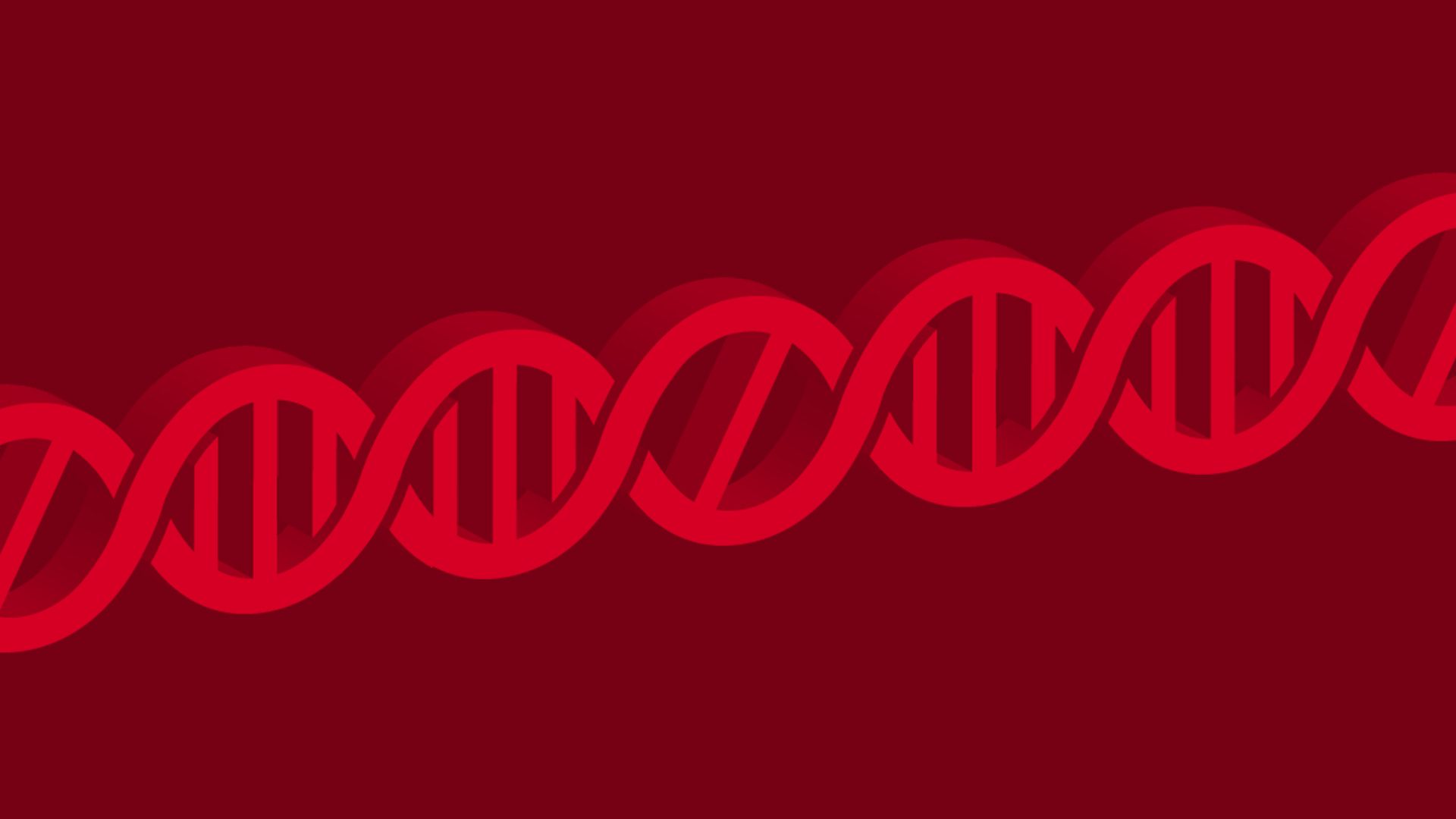 llustration of double helix with ban symbol in the center