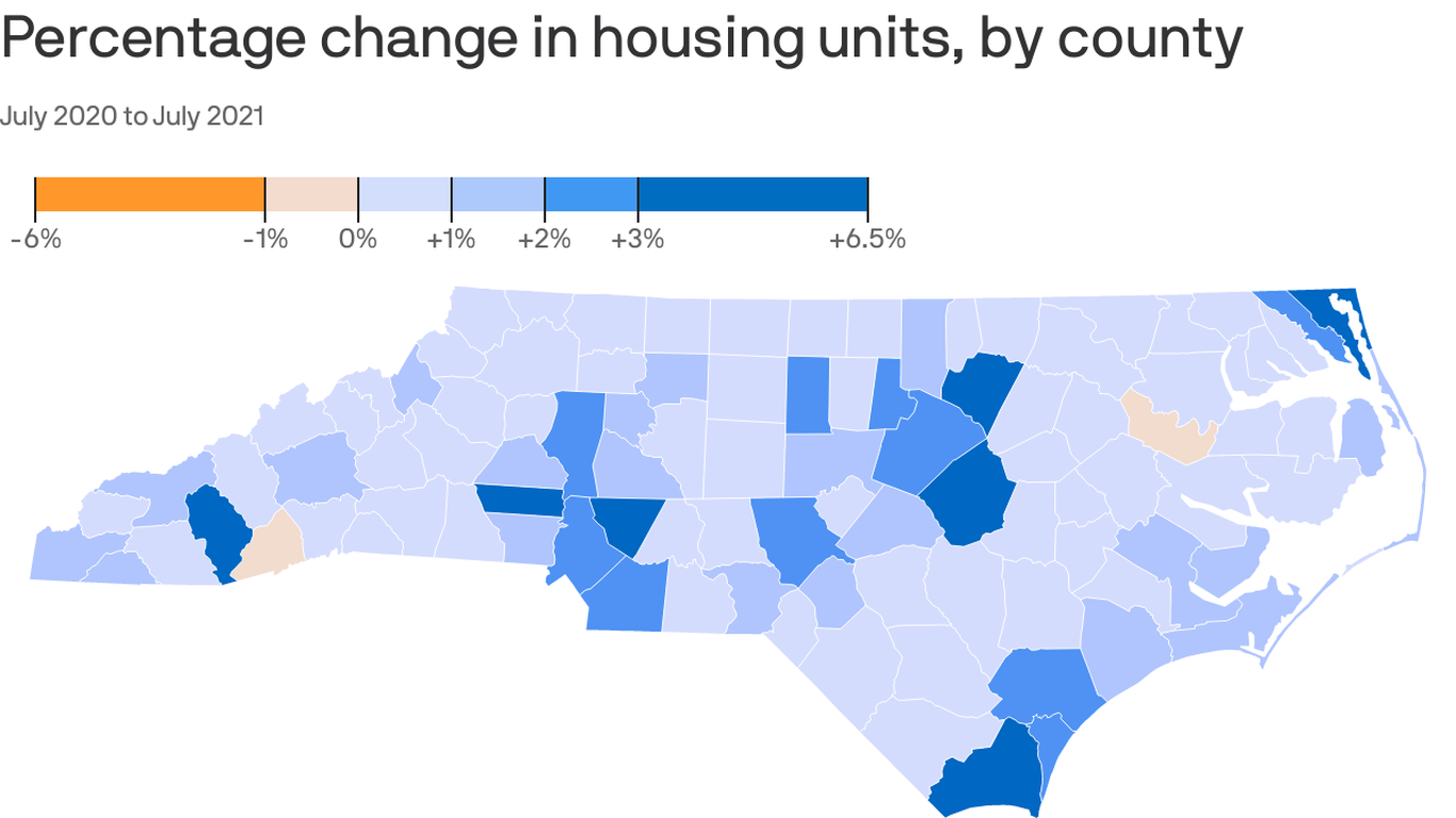 Construction booming in the suburbs of Raleigh and Charlotte - Axios ...