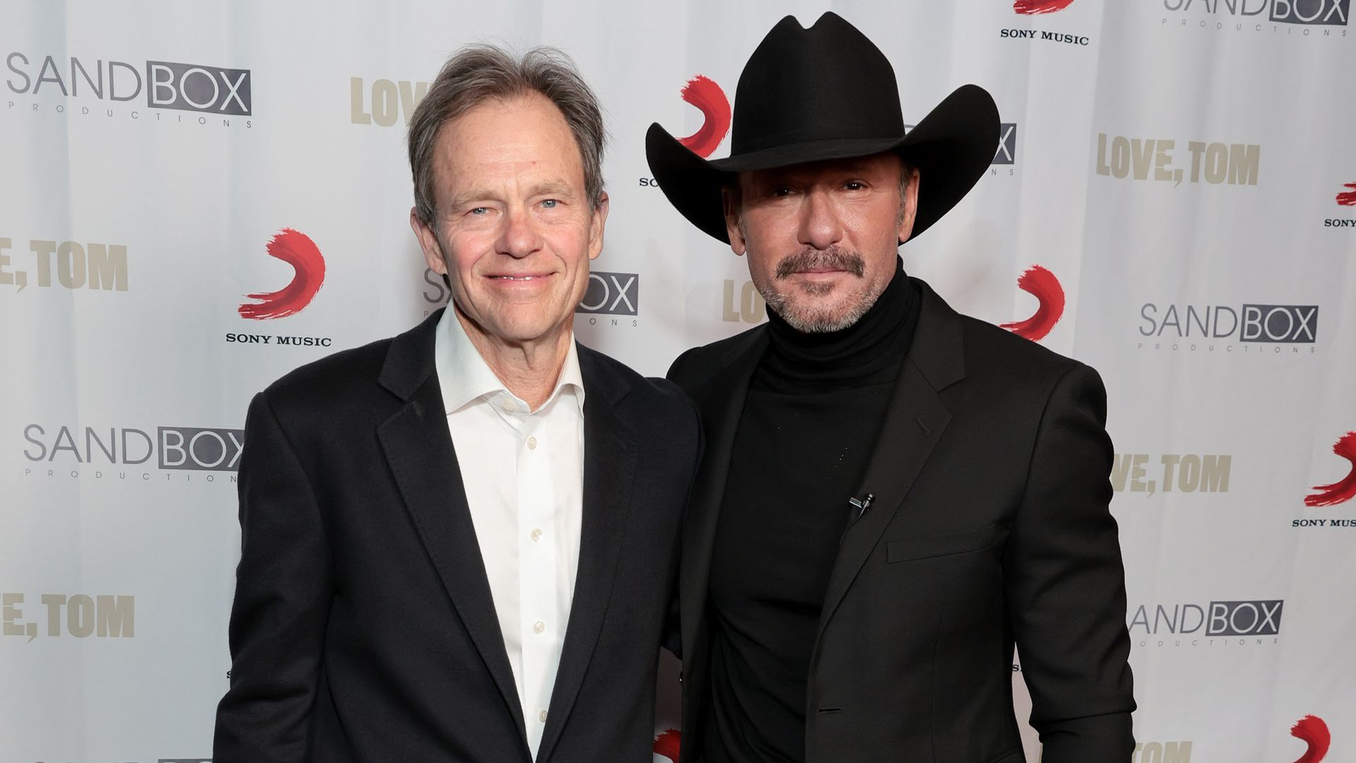 Tom Douglas and Tim McGraw attend an exclusive screening of "Love, Tom" at Regal Green Hills Cinema last month